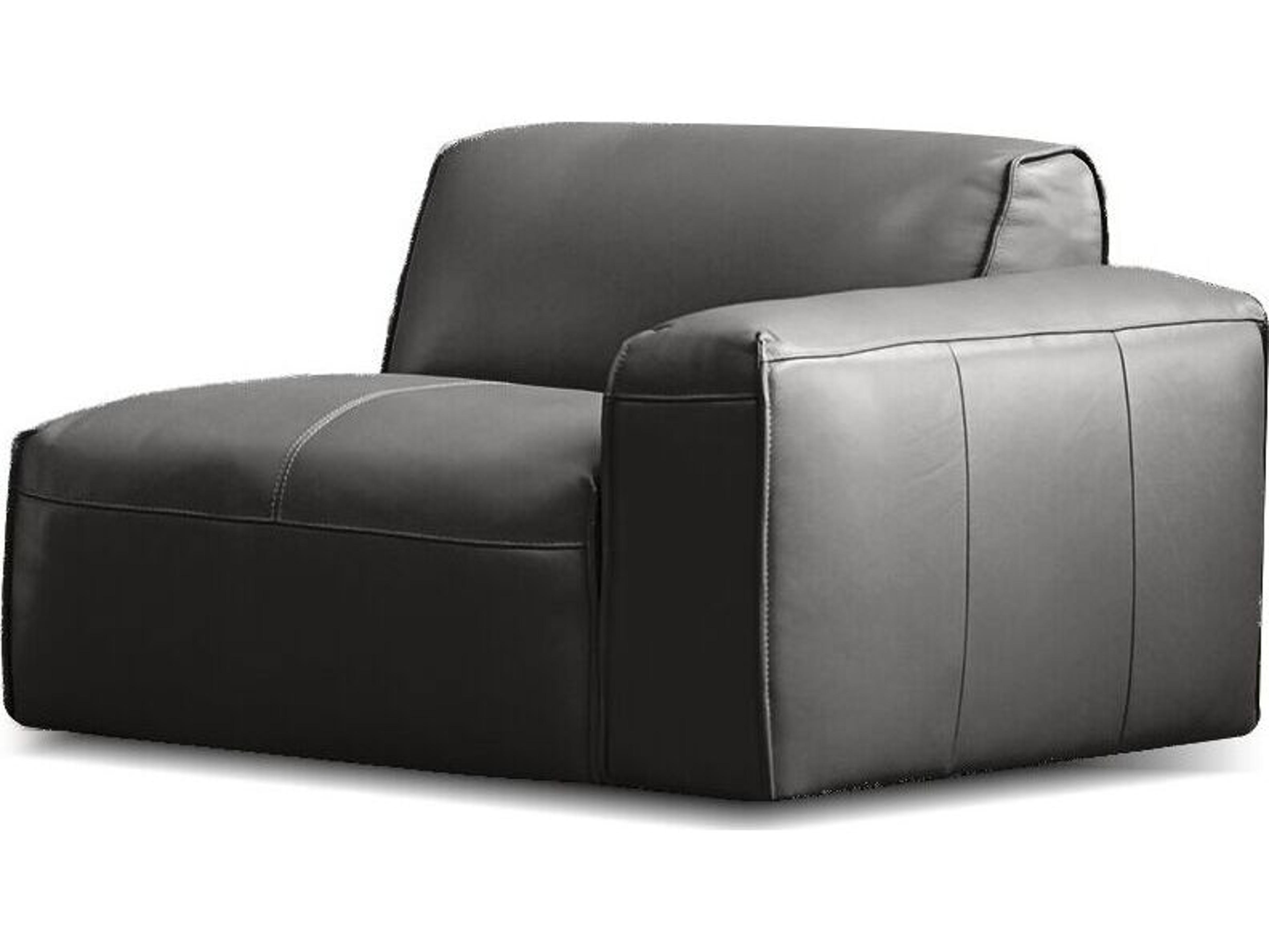 Boone Gray Leather Modular Chair