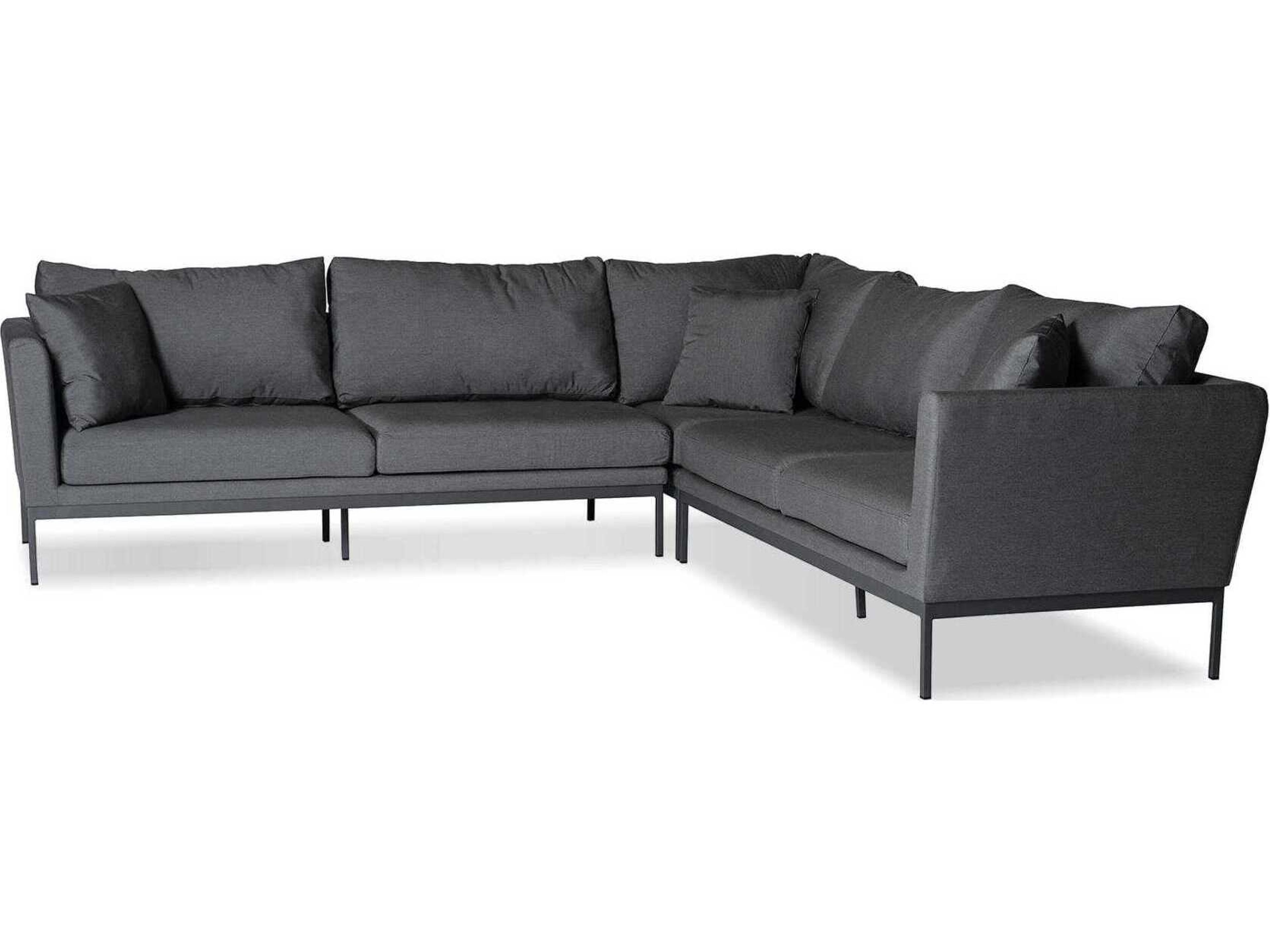 Huntington Gray Upholstered Sectional Sofa