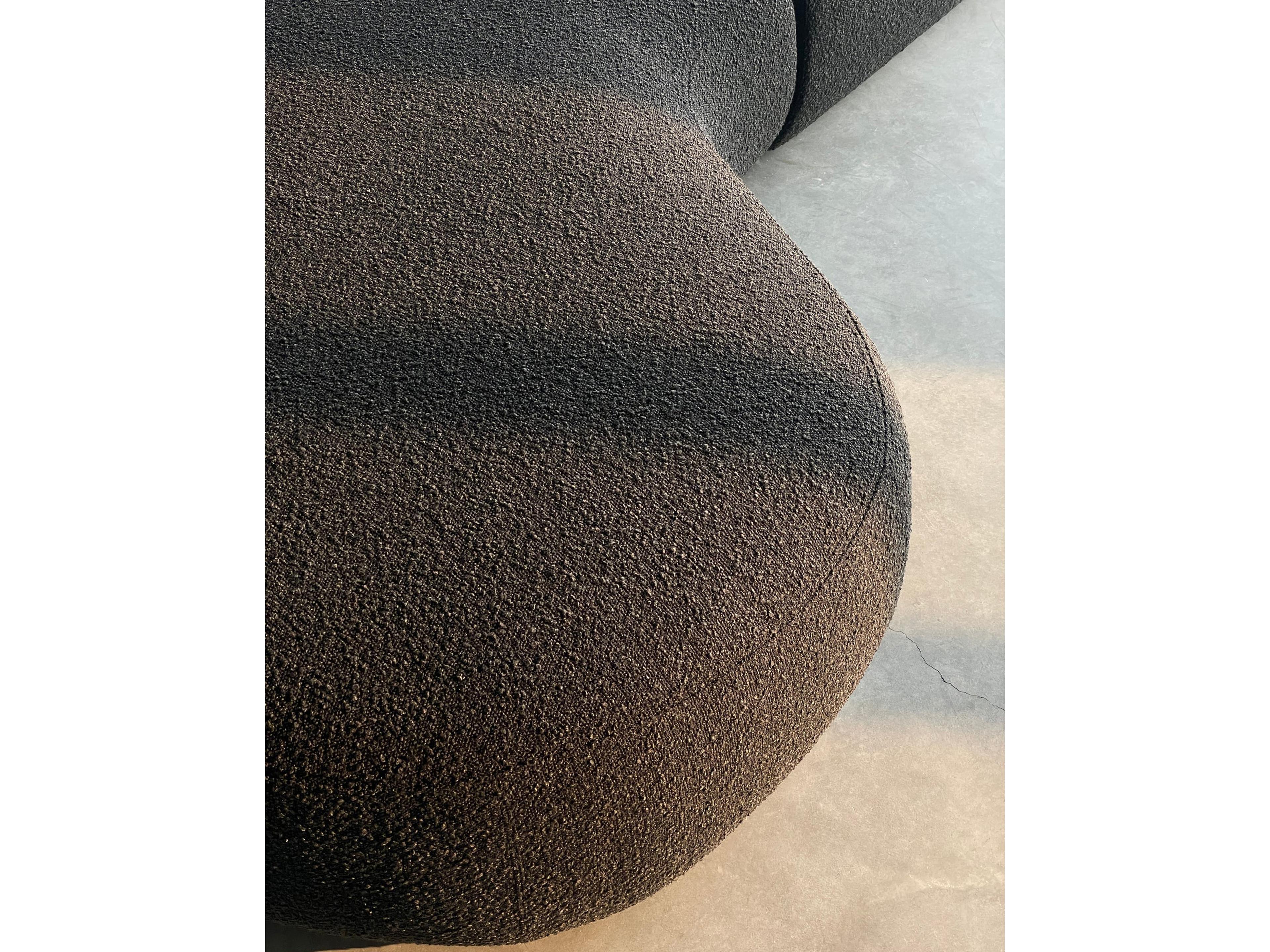 Mobital Moritz Gray Upholstered Sectional Sofa