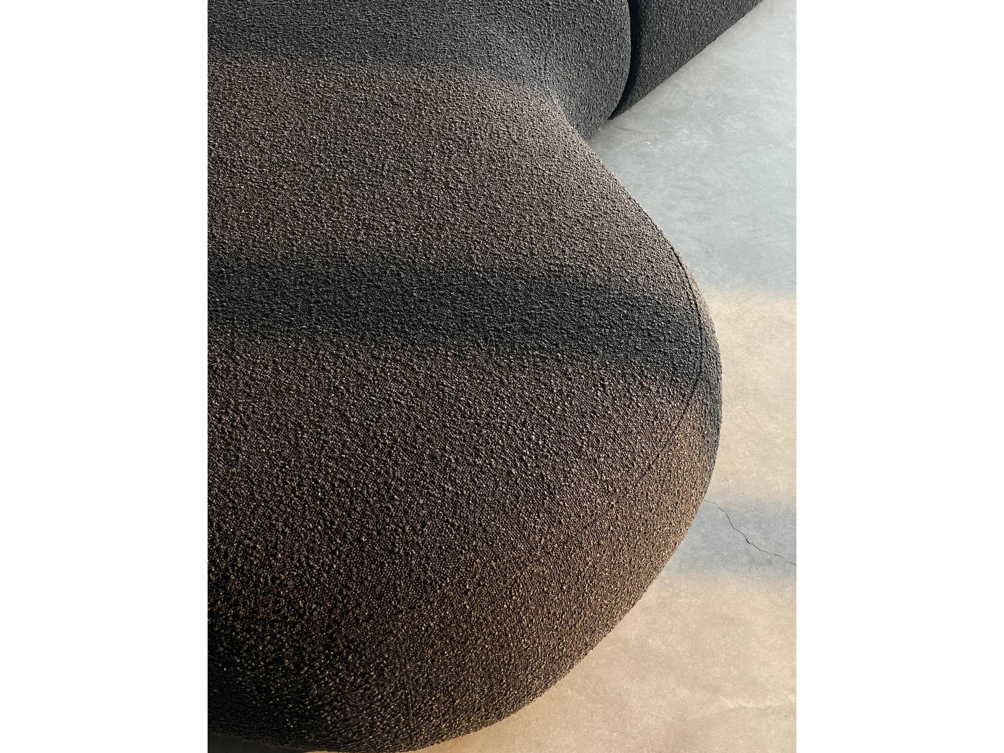 Mobital Moritz Gray Upholstered Sectional Sofa