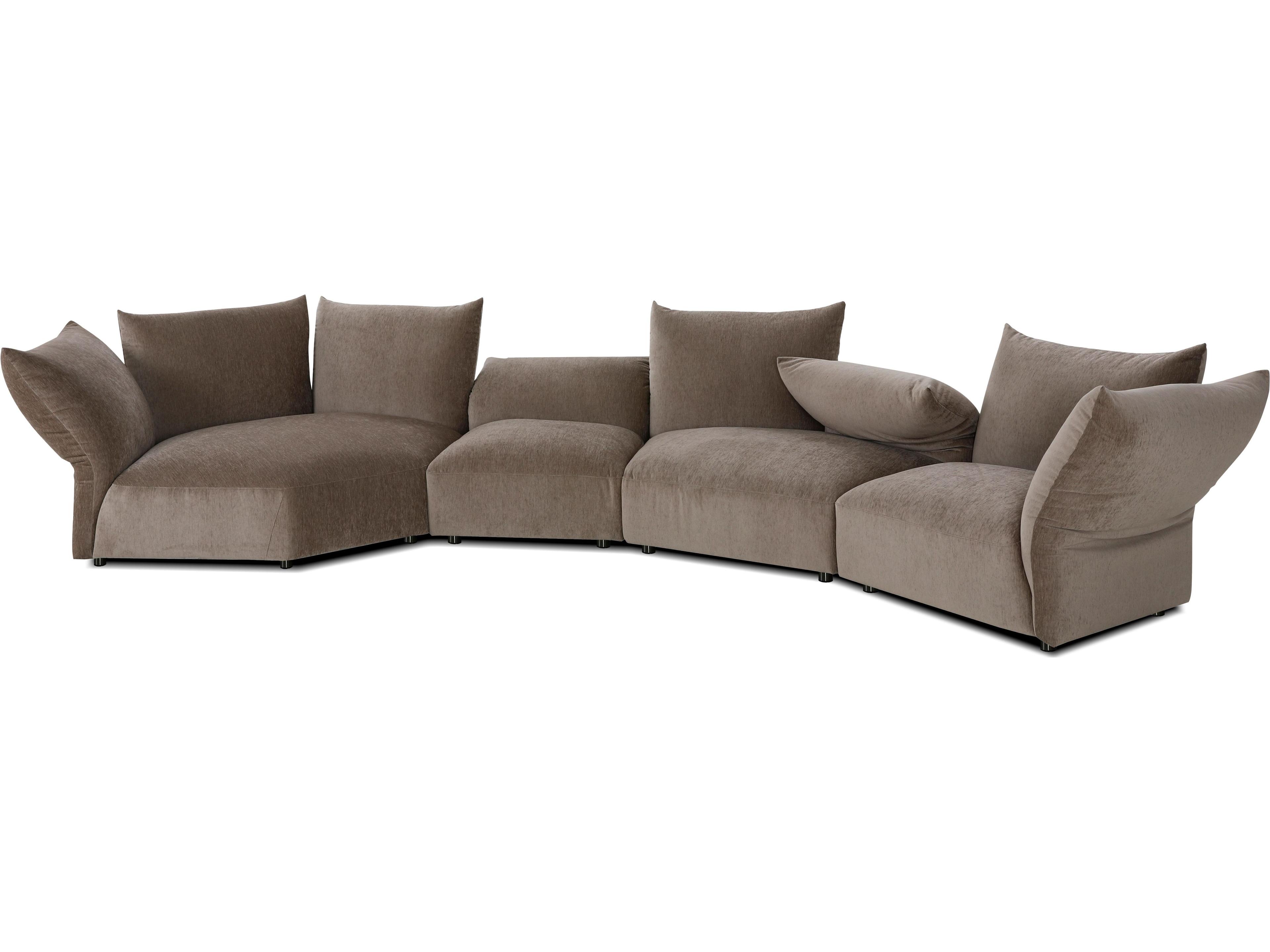 Tobago Brown Upholstered Sectional Sofa