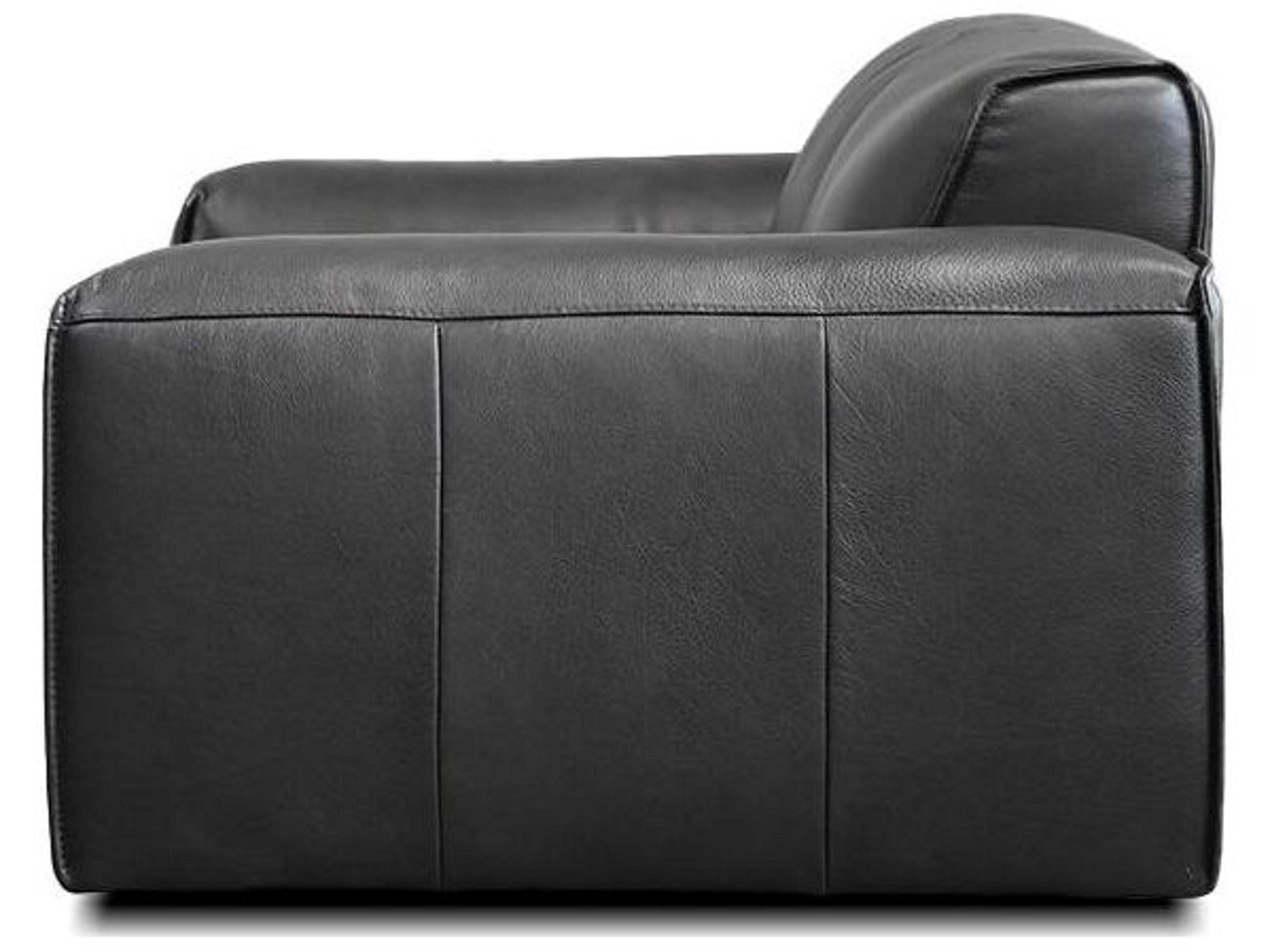 Mobital Boone Gray Leather Sofa