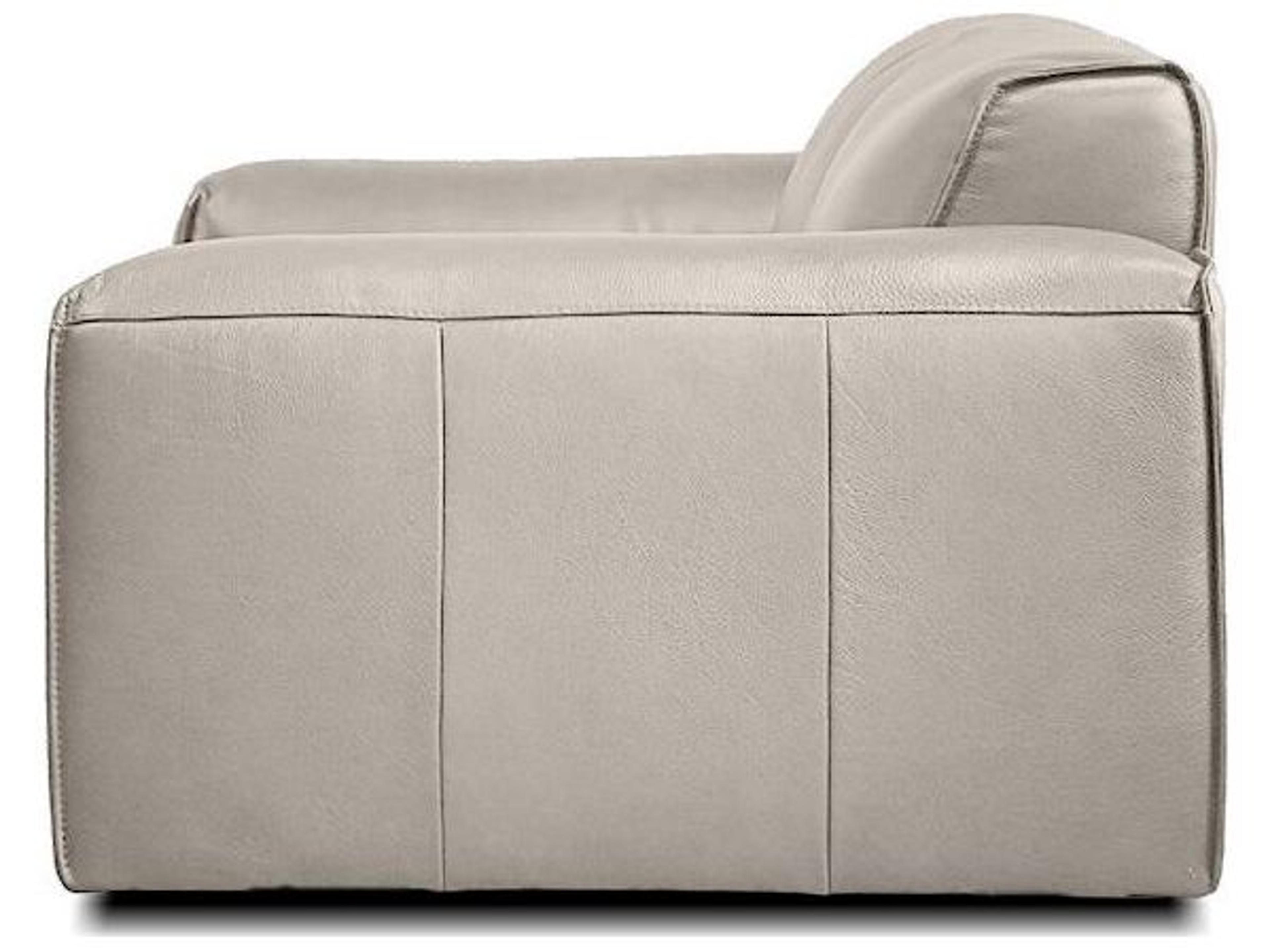Mobital Boone Beige Leather Sofa