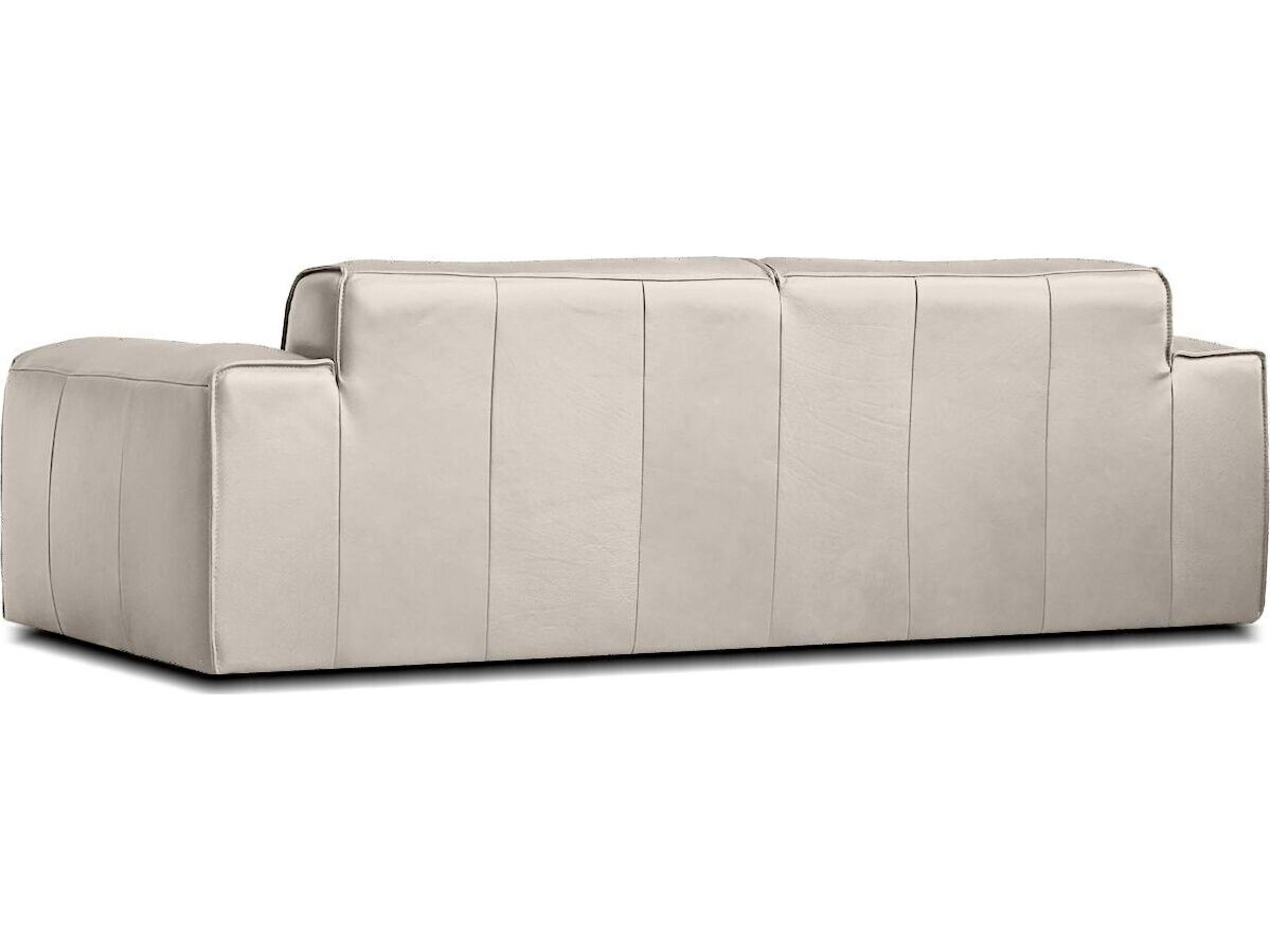 Mobital Boone Beige Leather Sofa