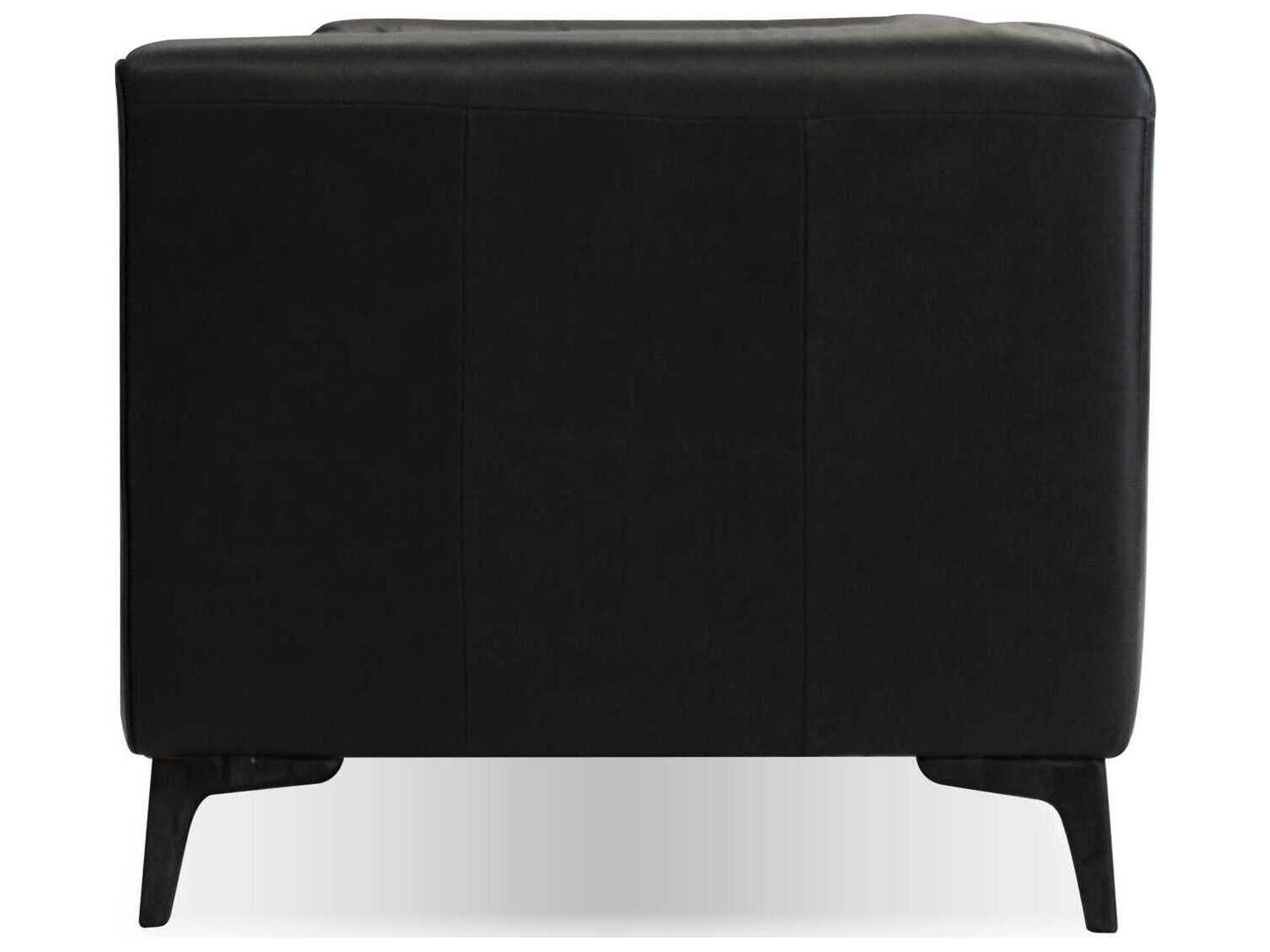 Mobital Dalton Antique Black Leather Sofa