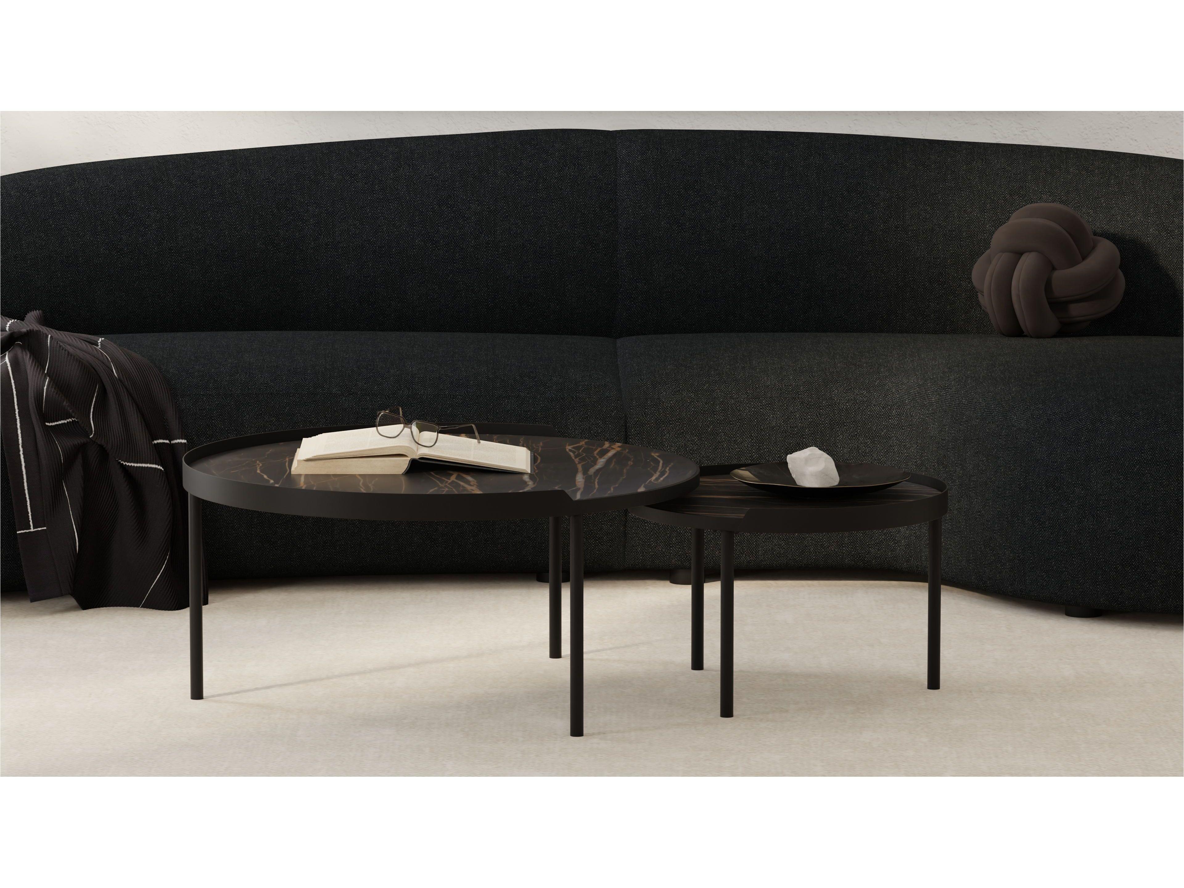 Mobital Coast Round Ceramic Coffee Table