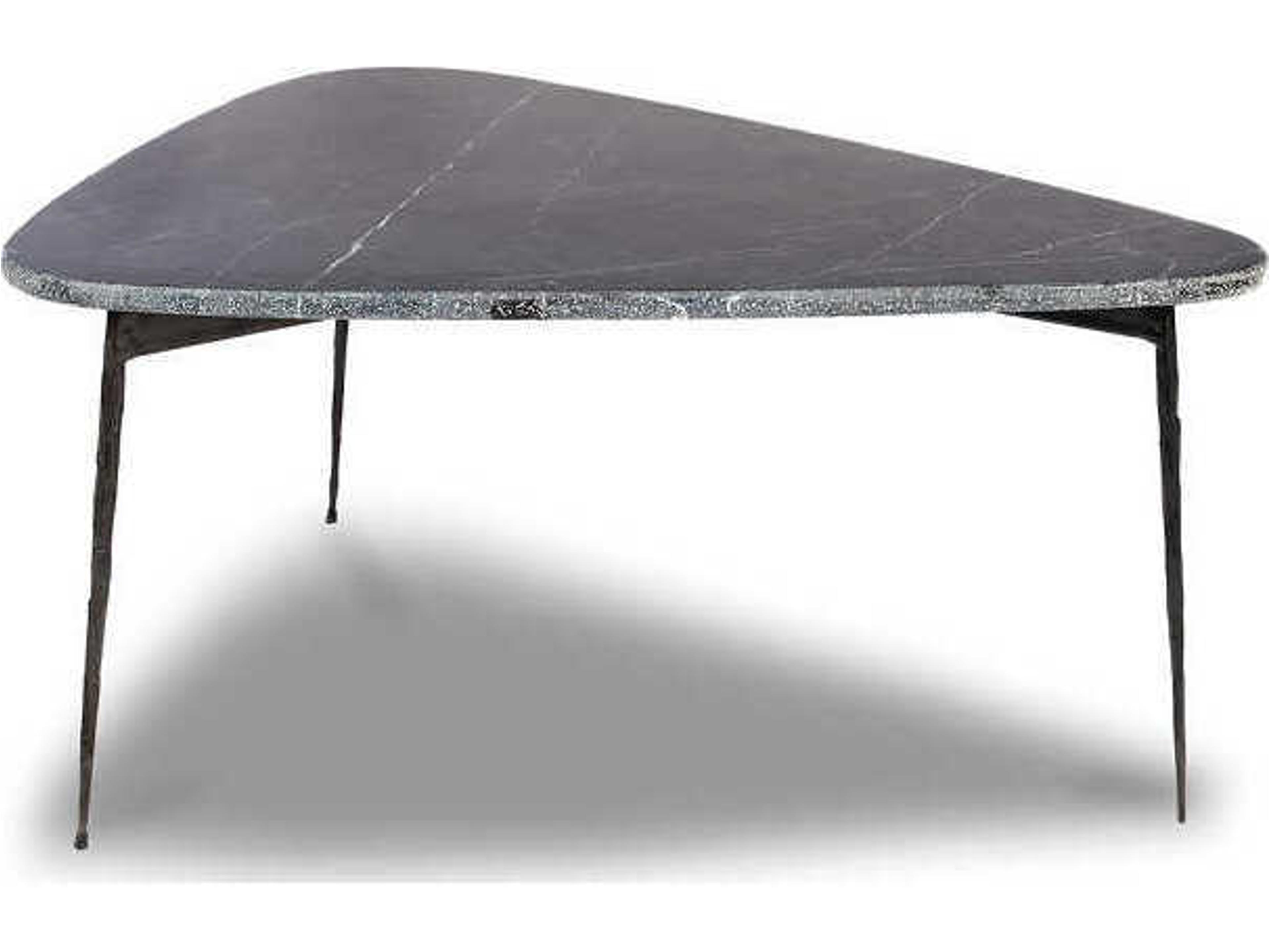 Flint Black Marquina Marble Coffee Table
