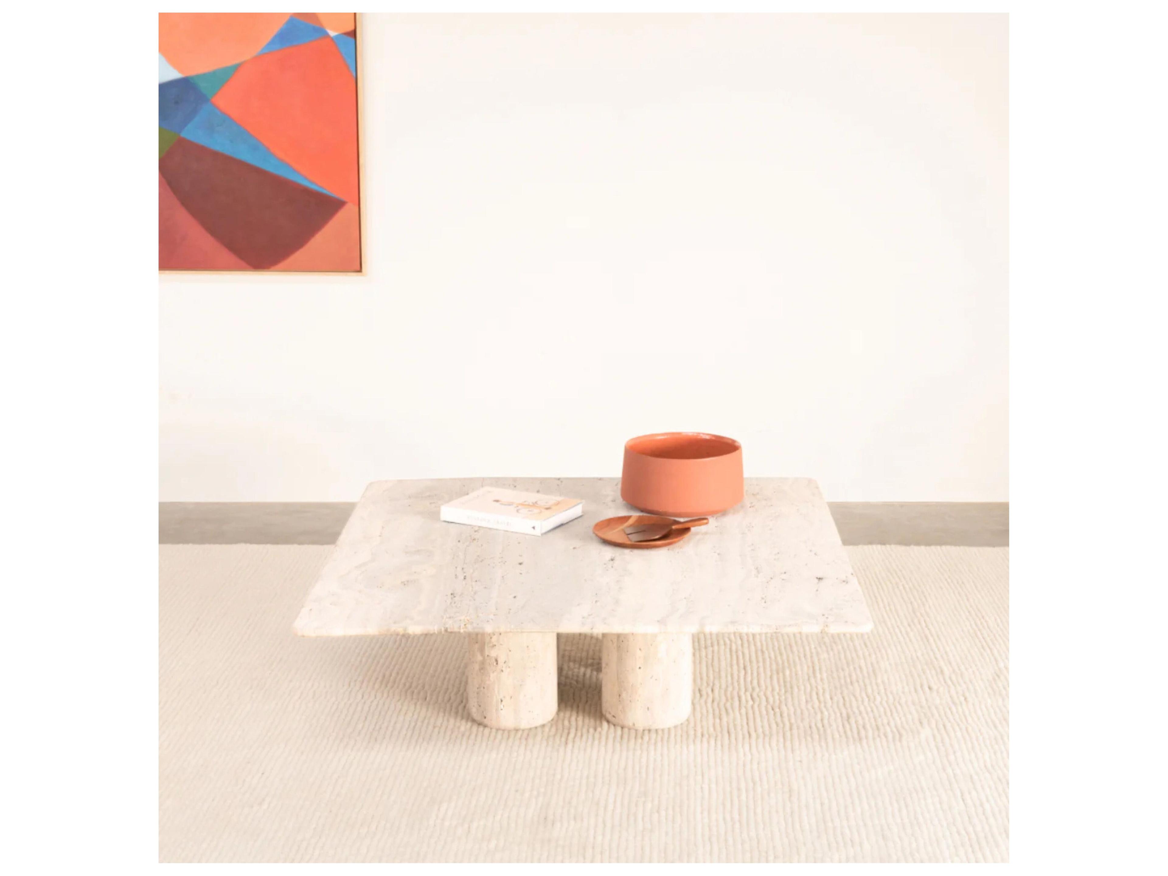 Mobital Shelter Square Stone Coffee Table