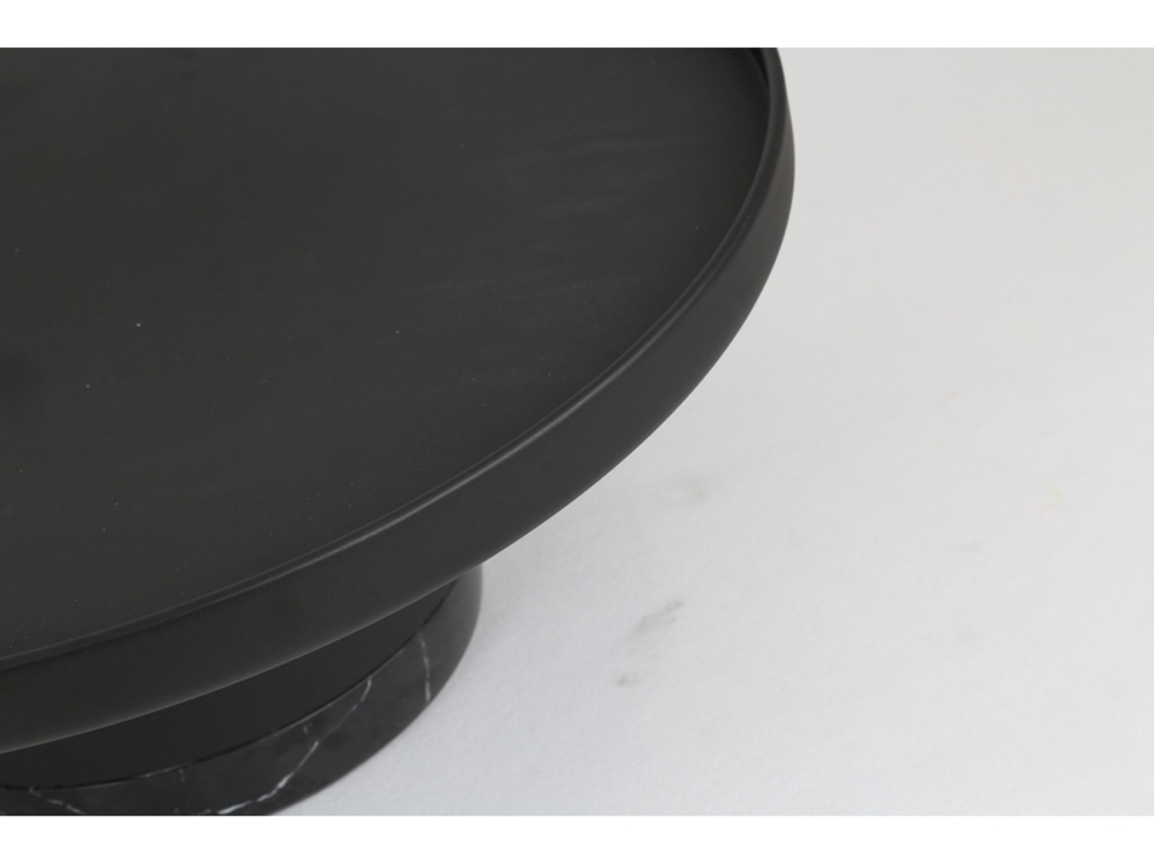 Mobital Spacer Round Metal Black End Table