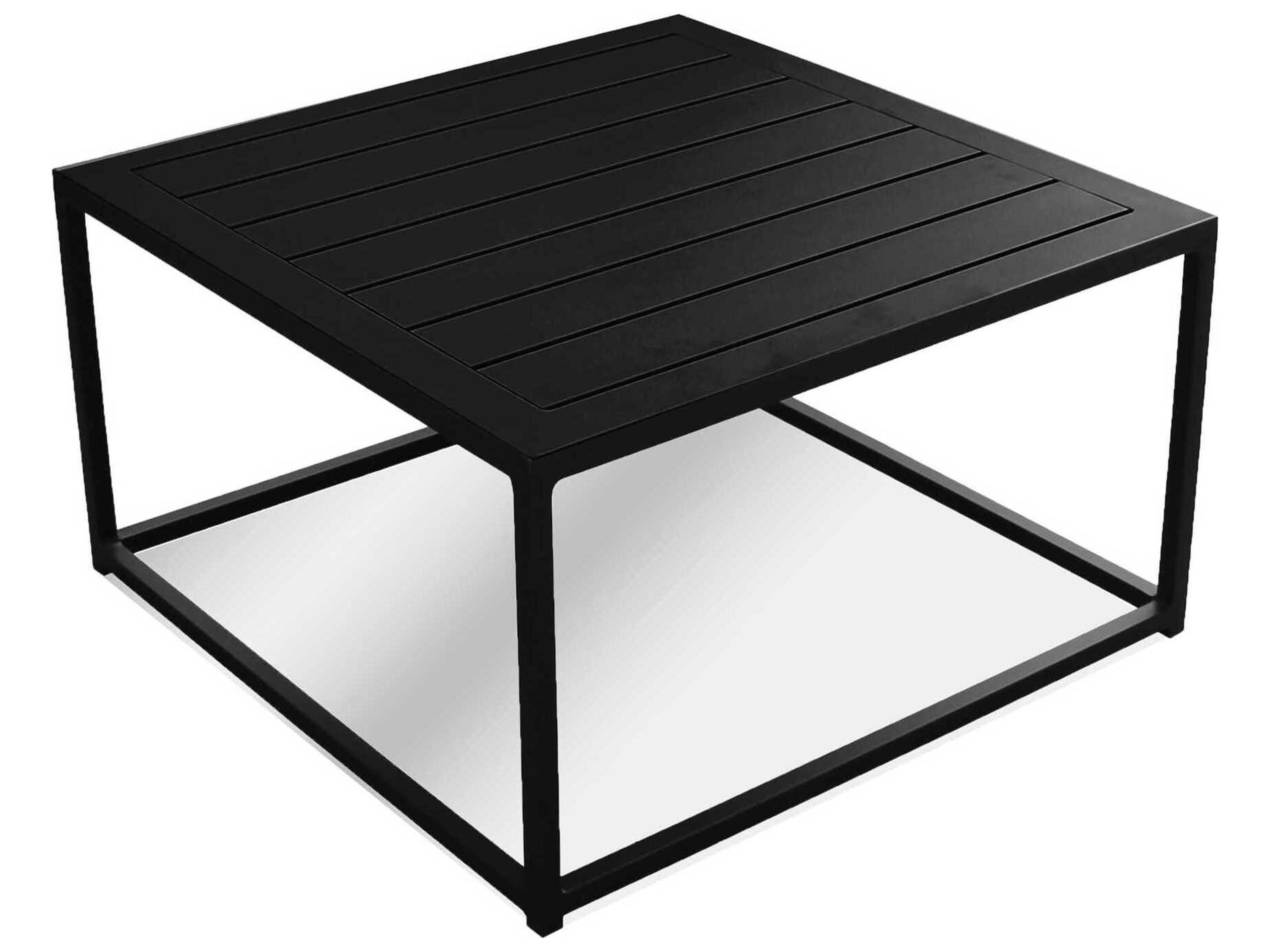 Tofino Square Metal Black Coffee Table
