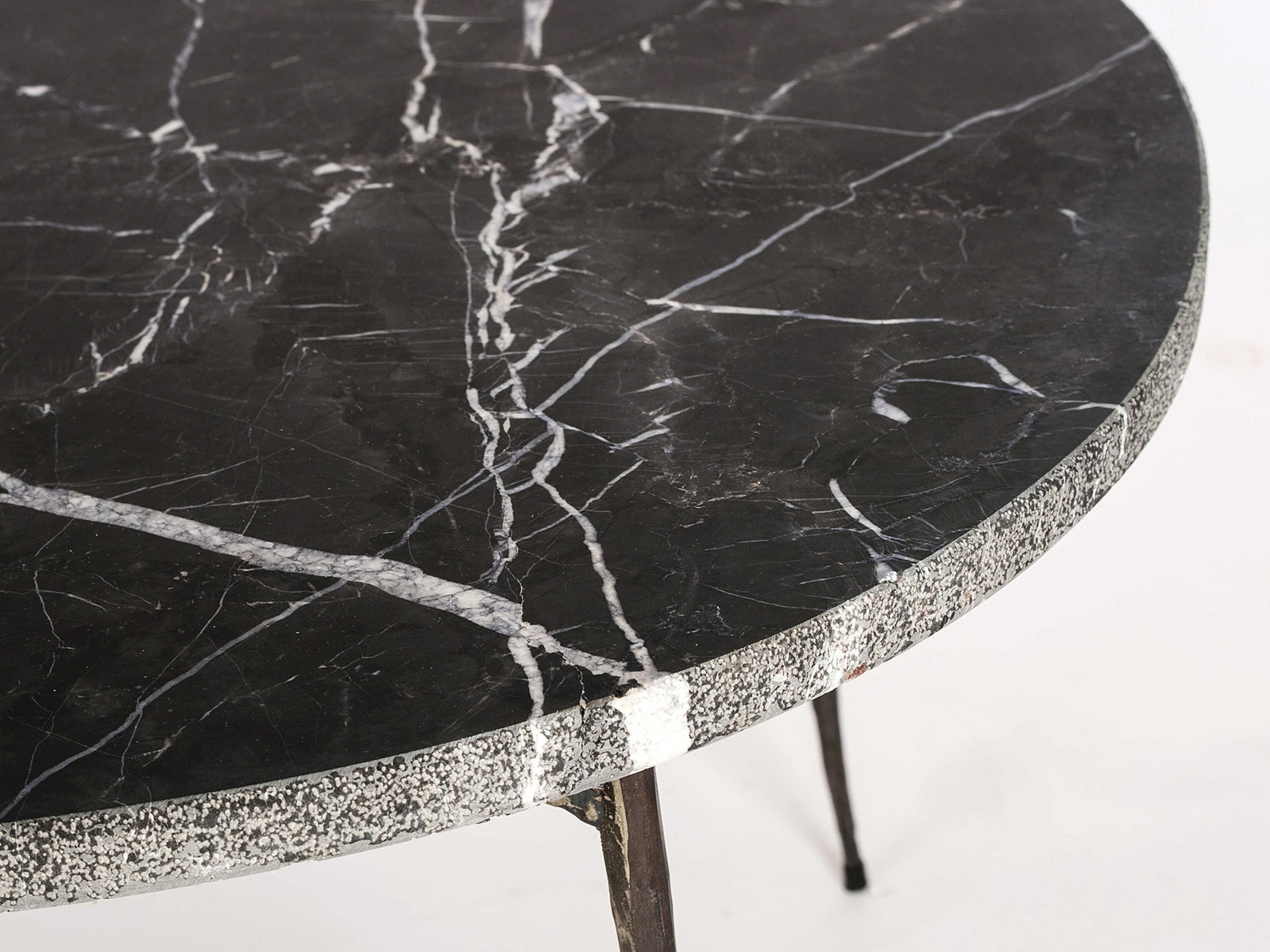 Mobital Tuk Oval Marble Black Coffee Table