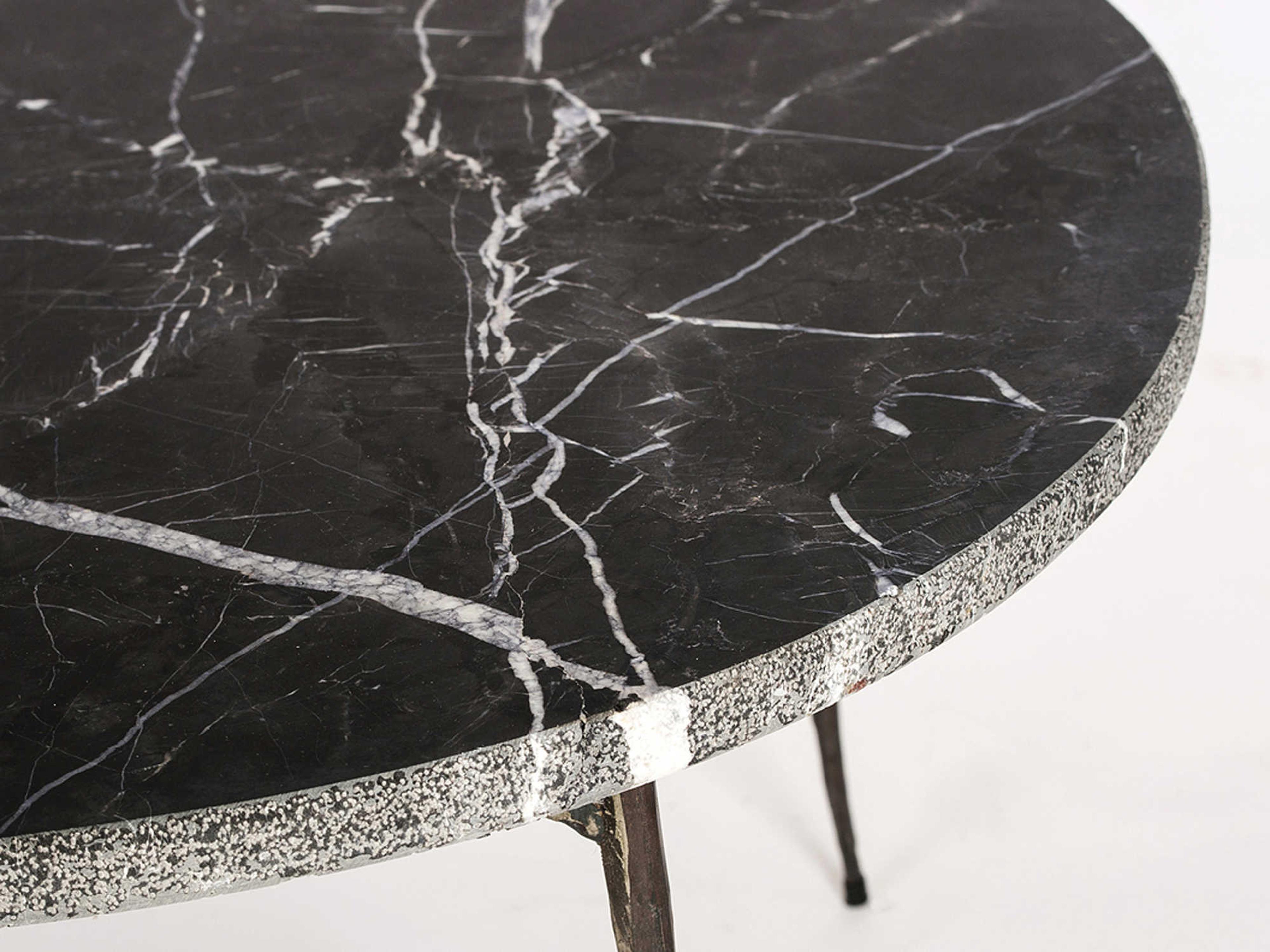 Mobital Tuk Oval Marble Black Coffee Table
