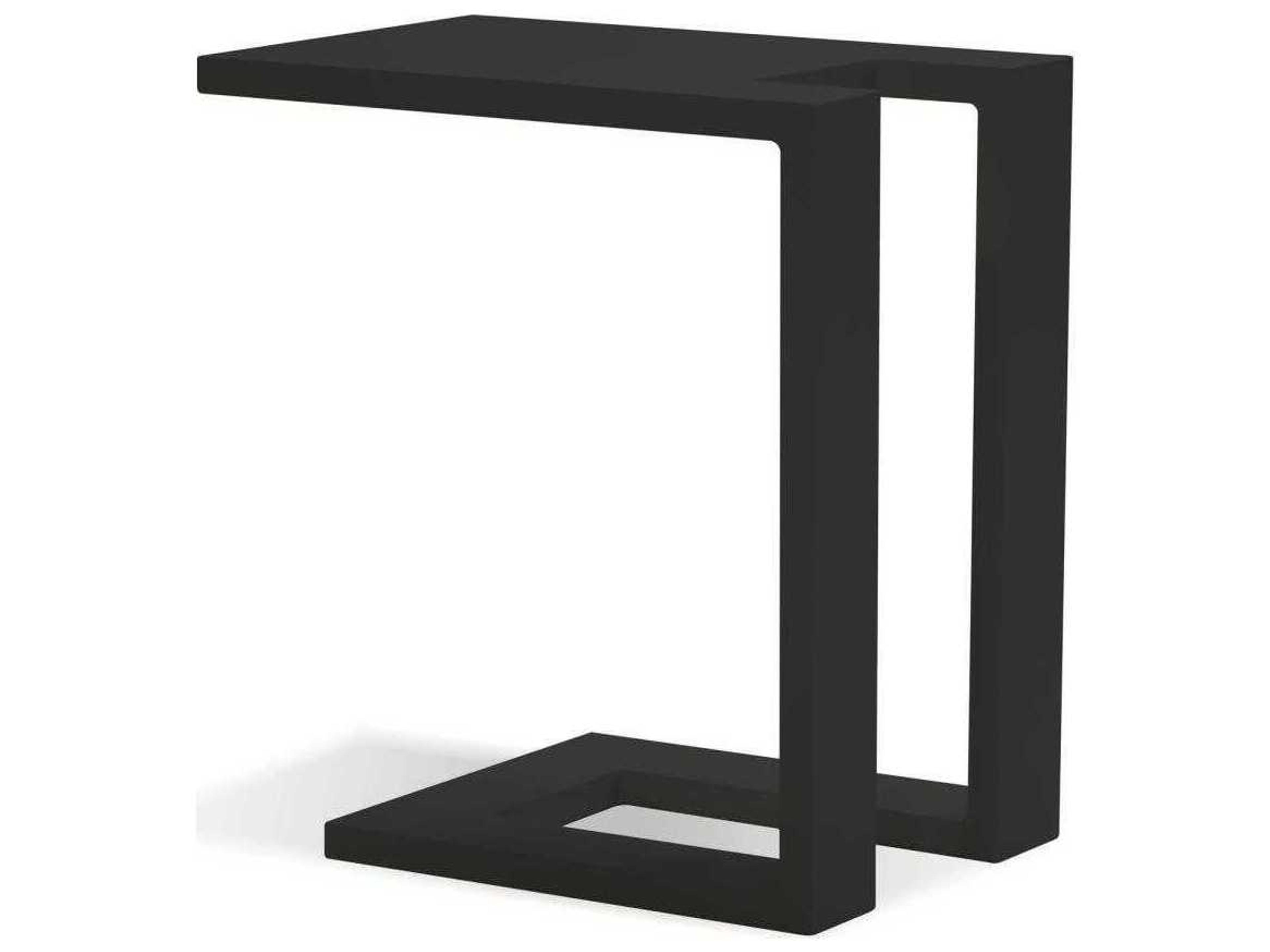 Mobital Ambleside Rectangular Metal Black End Table