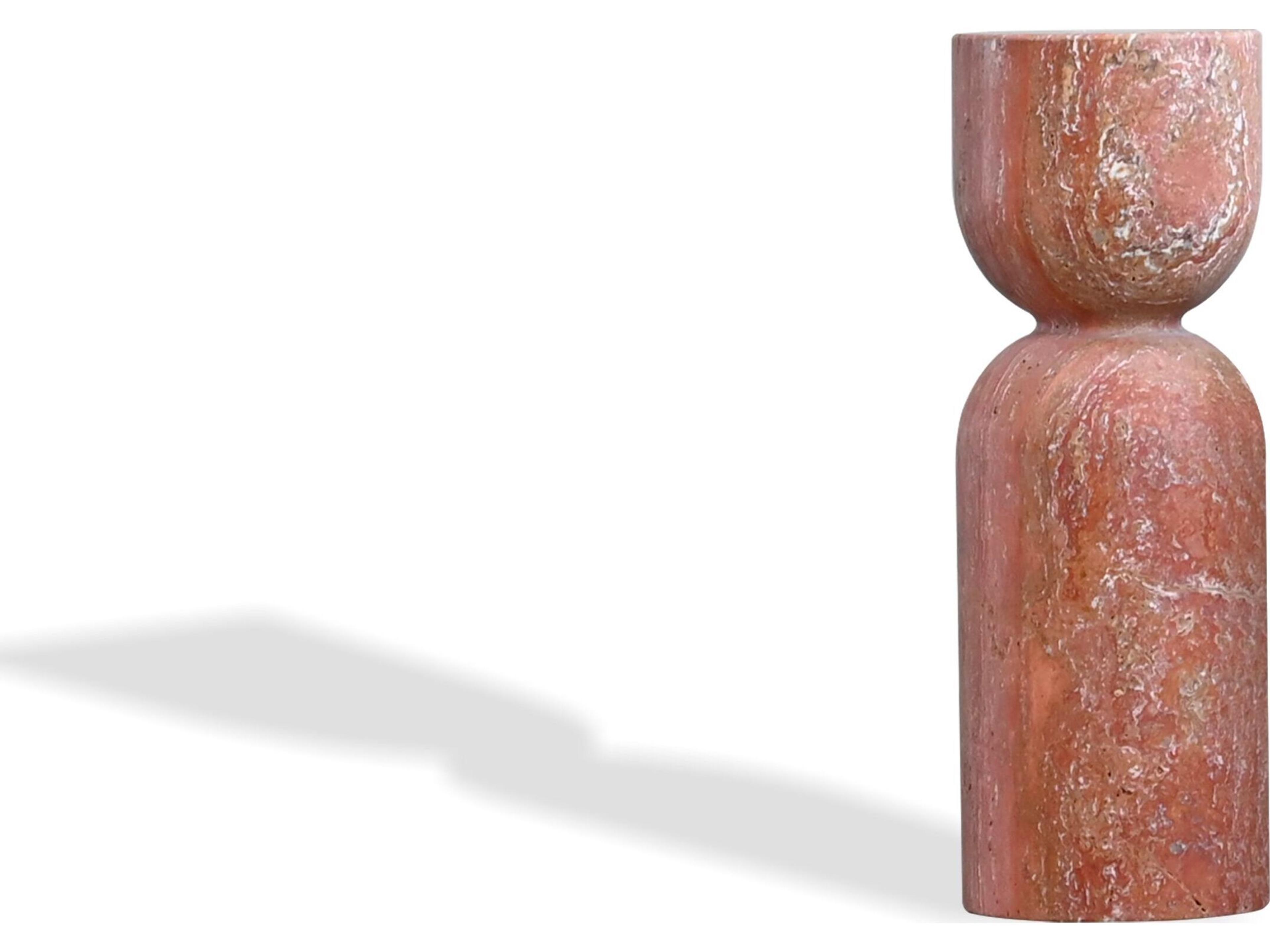 Apothecary Round Marble End Table