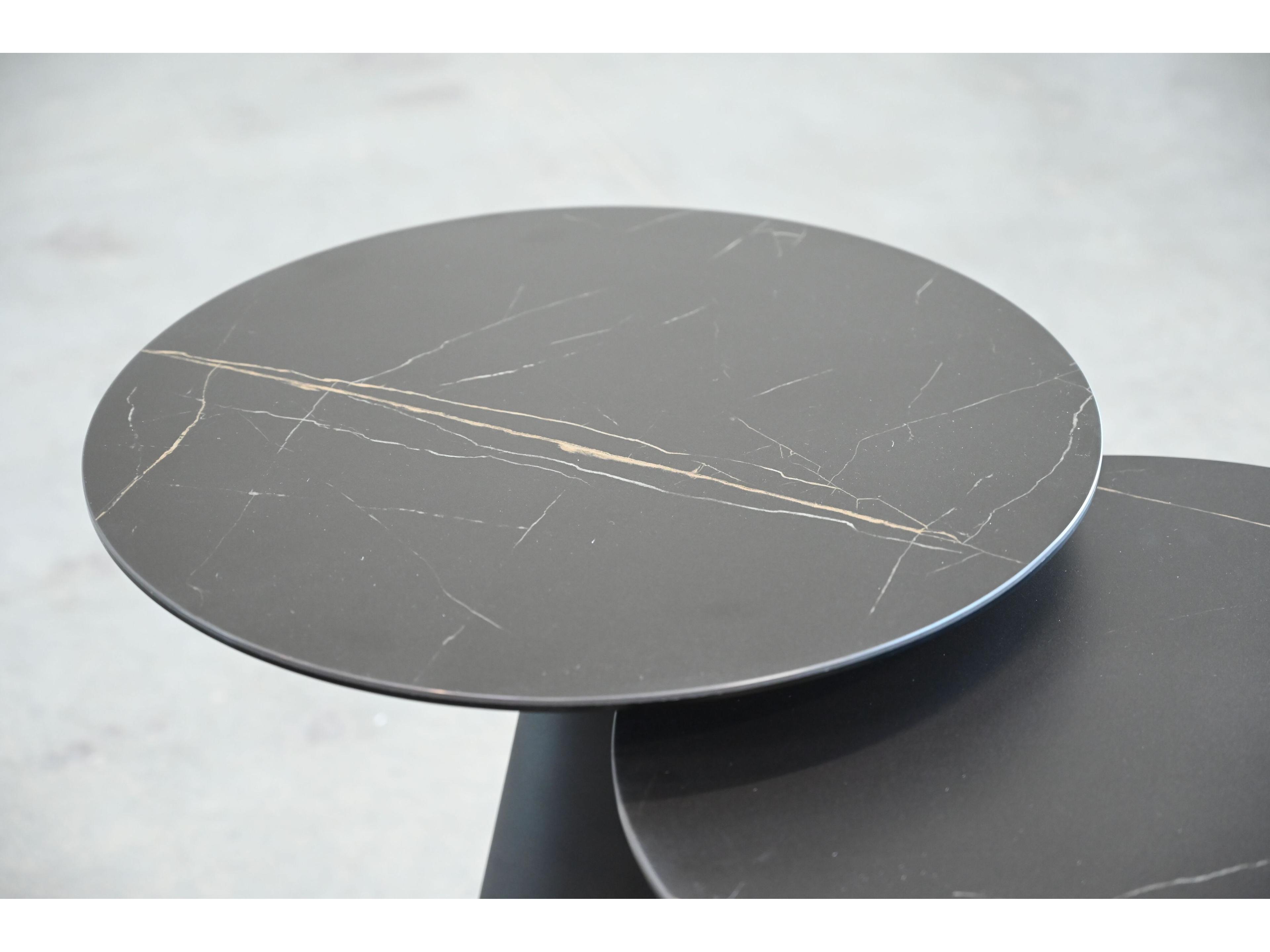 Mobital Cremini Round Ceramic End Table