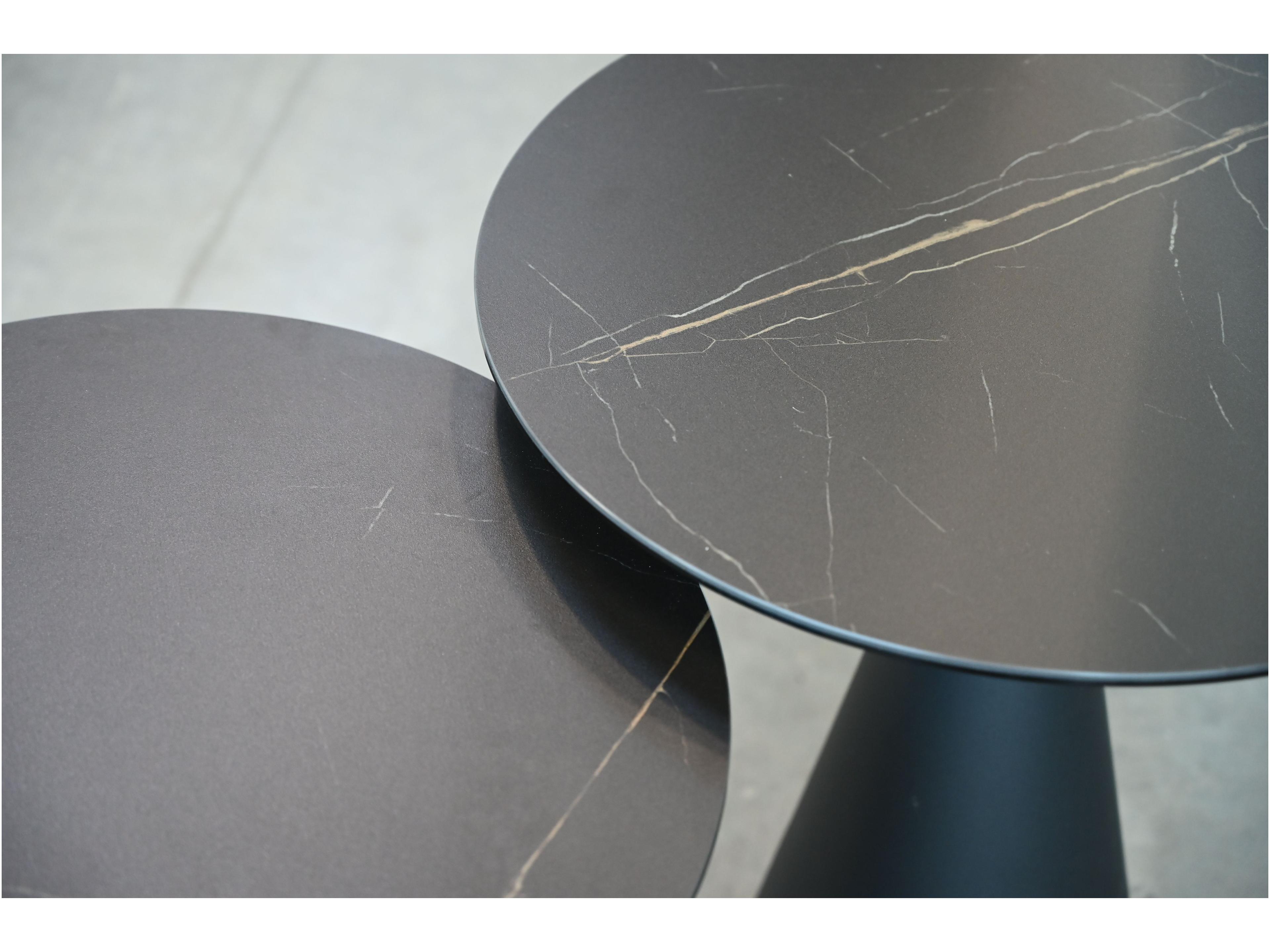 Mobital Cremini Round Ceramic End Table