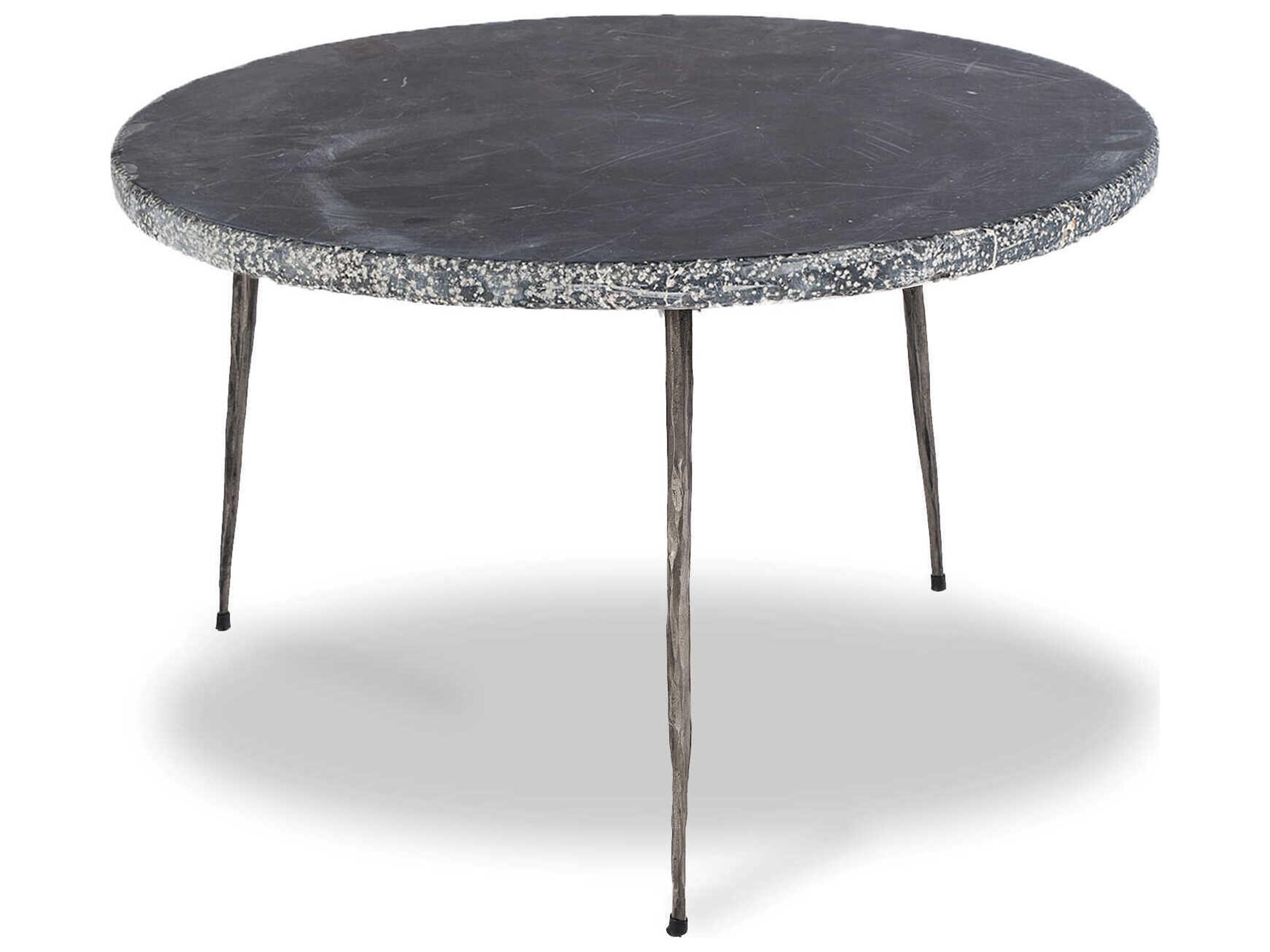 Kaii Round Marble Black Coffee Table