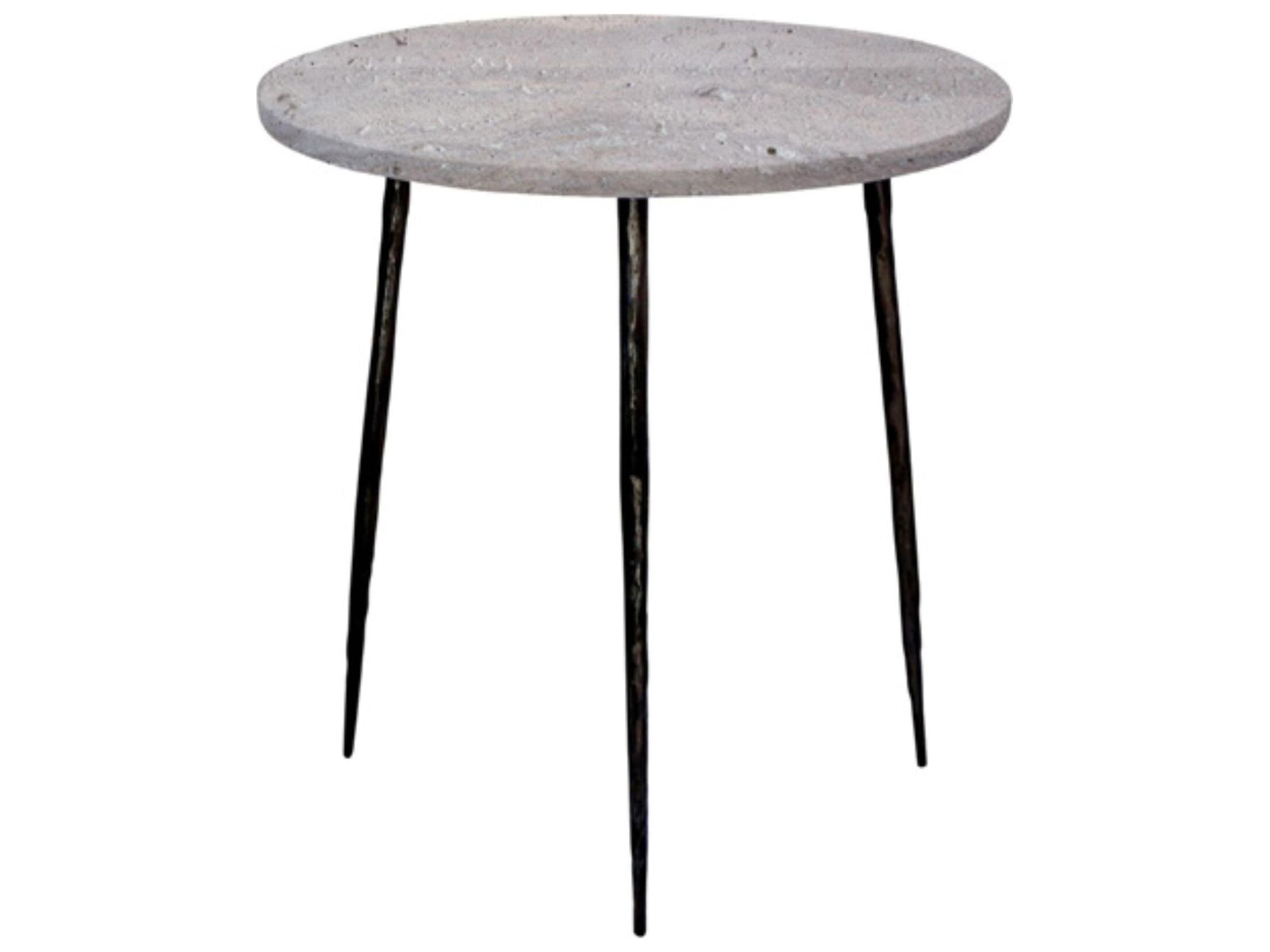 Kaii Round Marble End Table