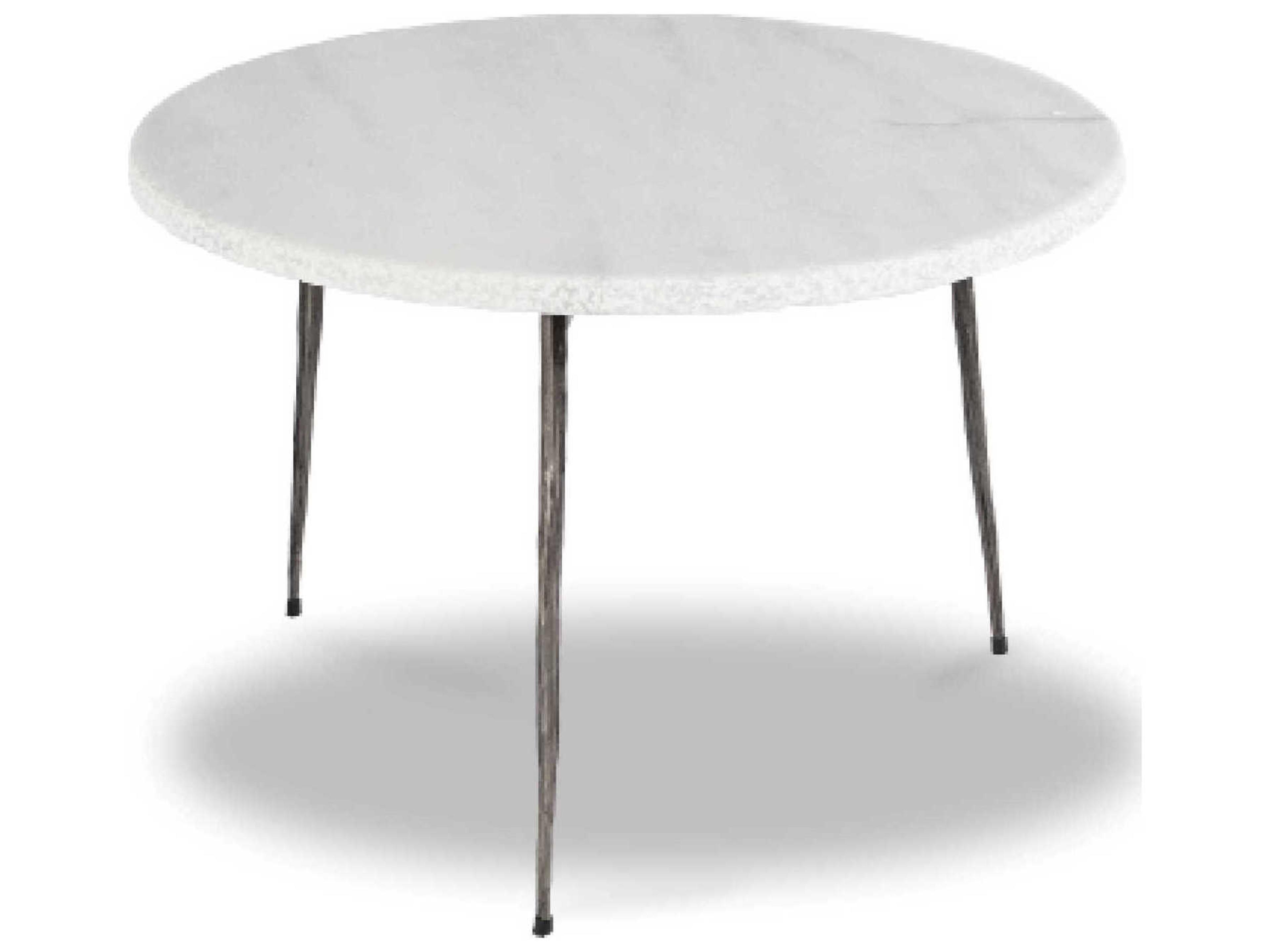 Kaii Round Marble White Coffee Table
