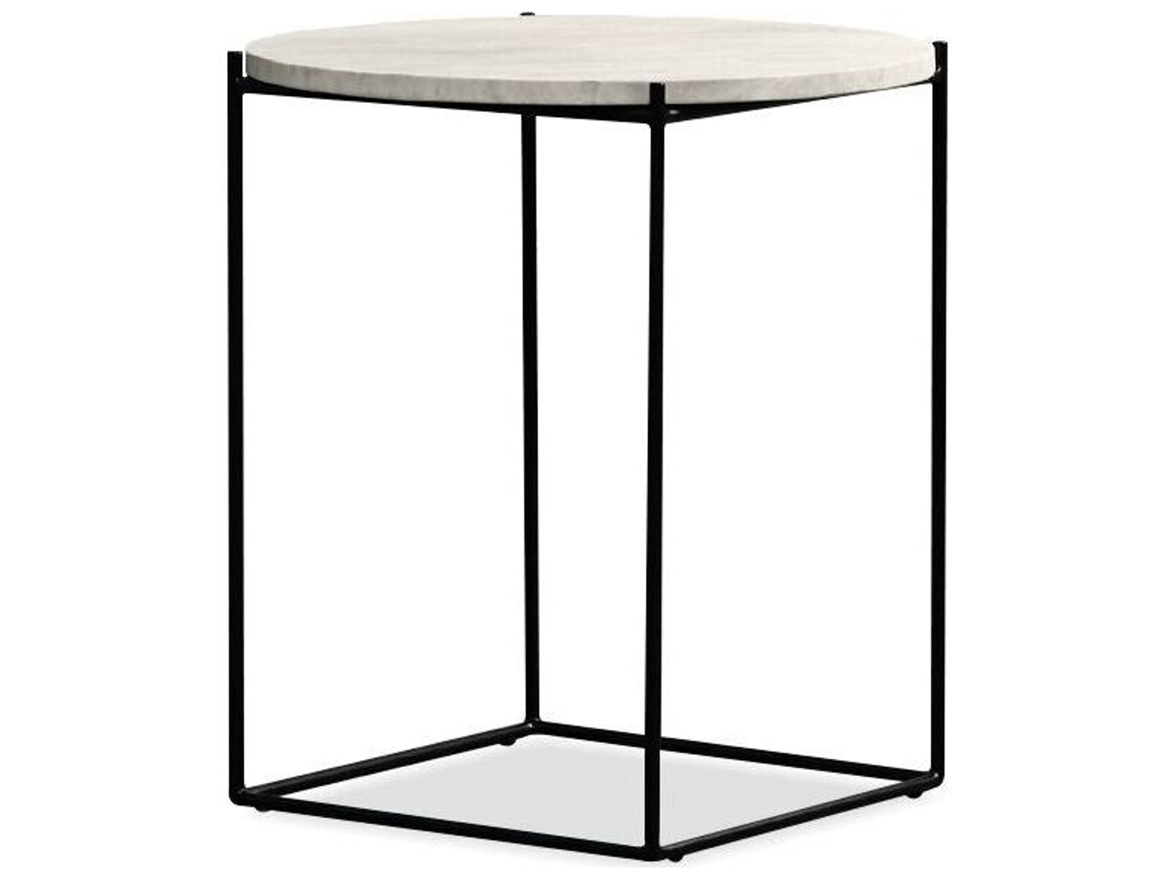 Lola Round Stone End Table