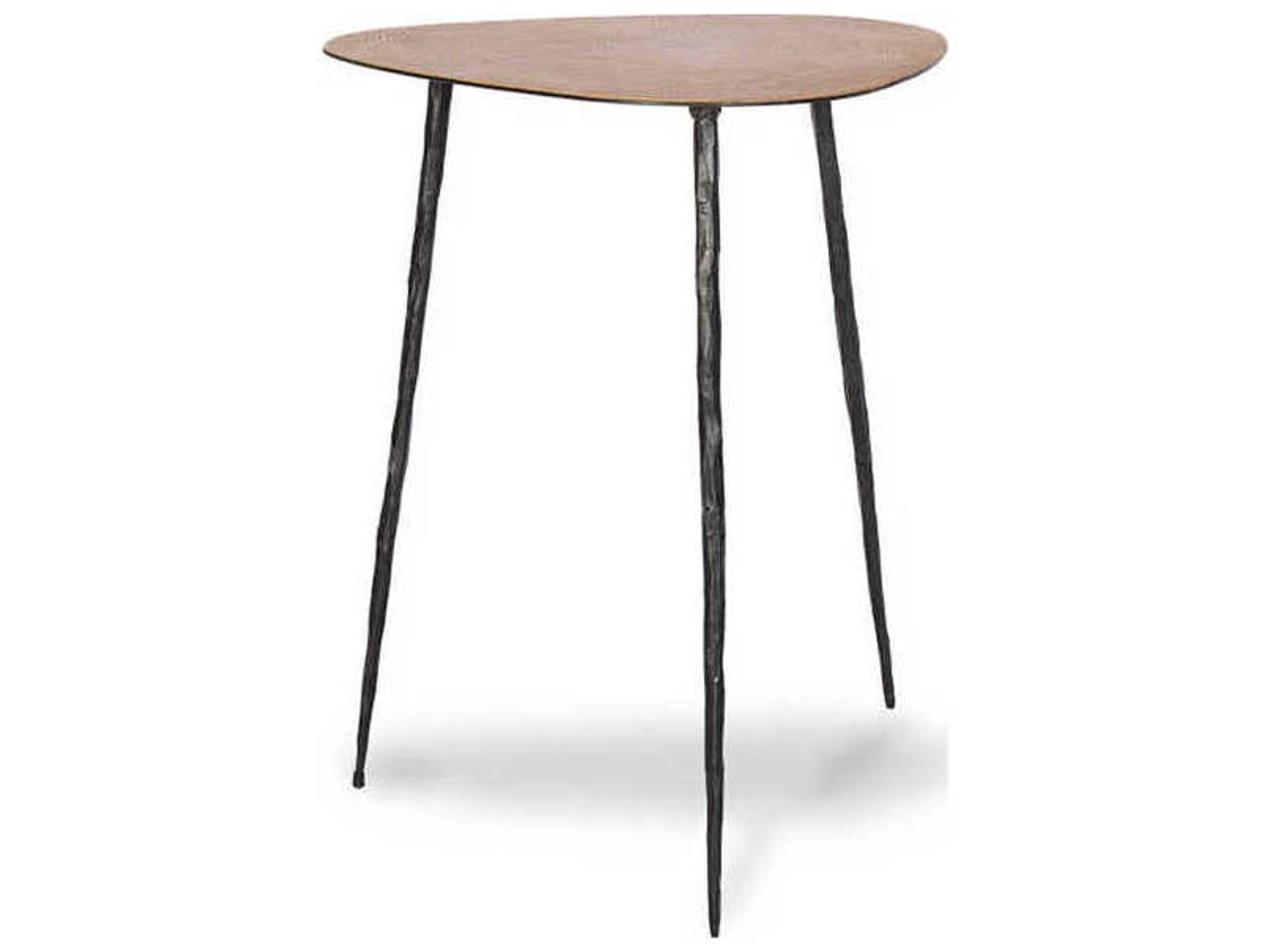 Oakley Round Wood Reclaimed End Table