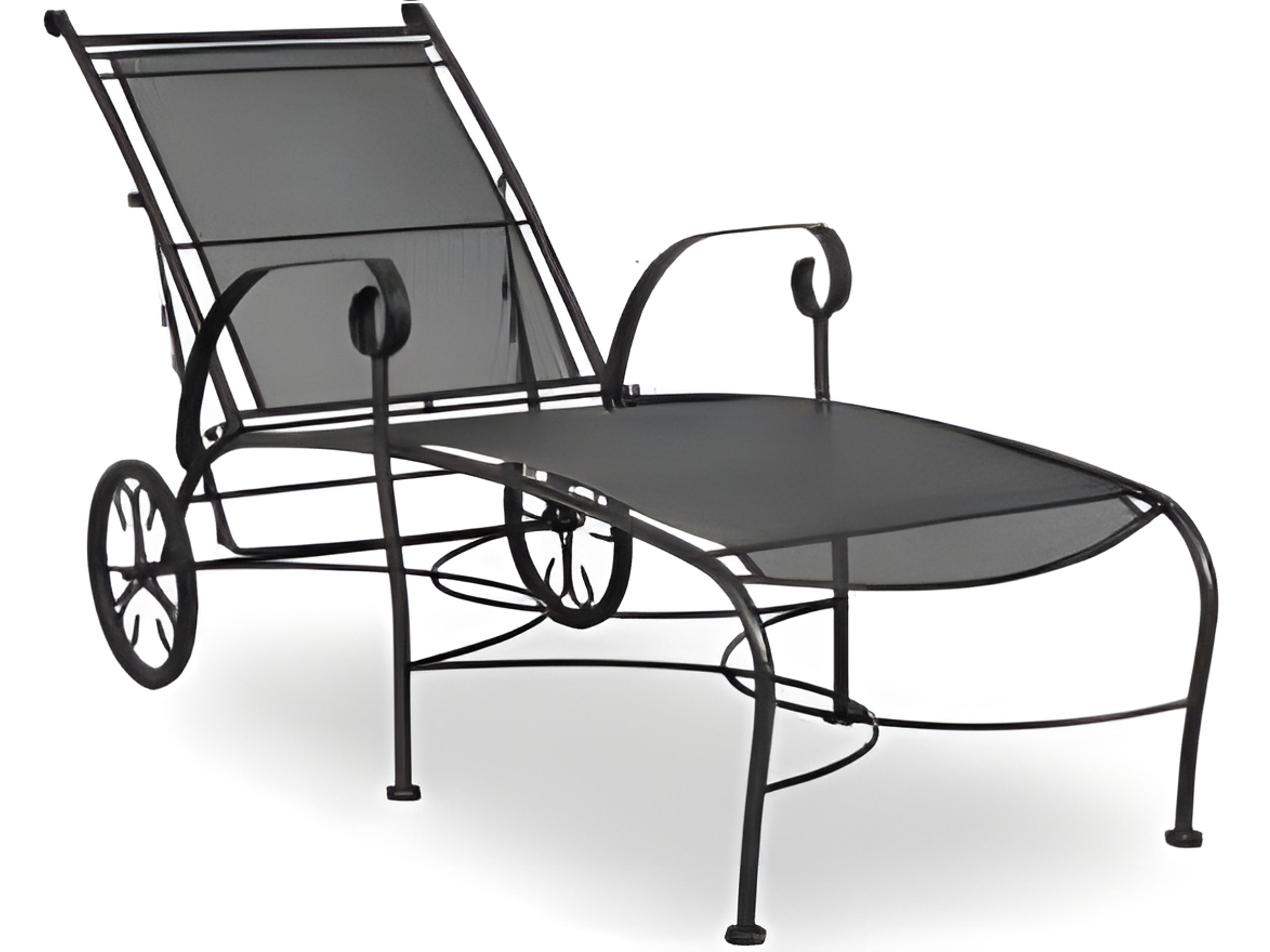 Alexandria Wrought Iron Patio Chaise Lounge