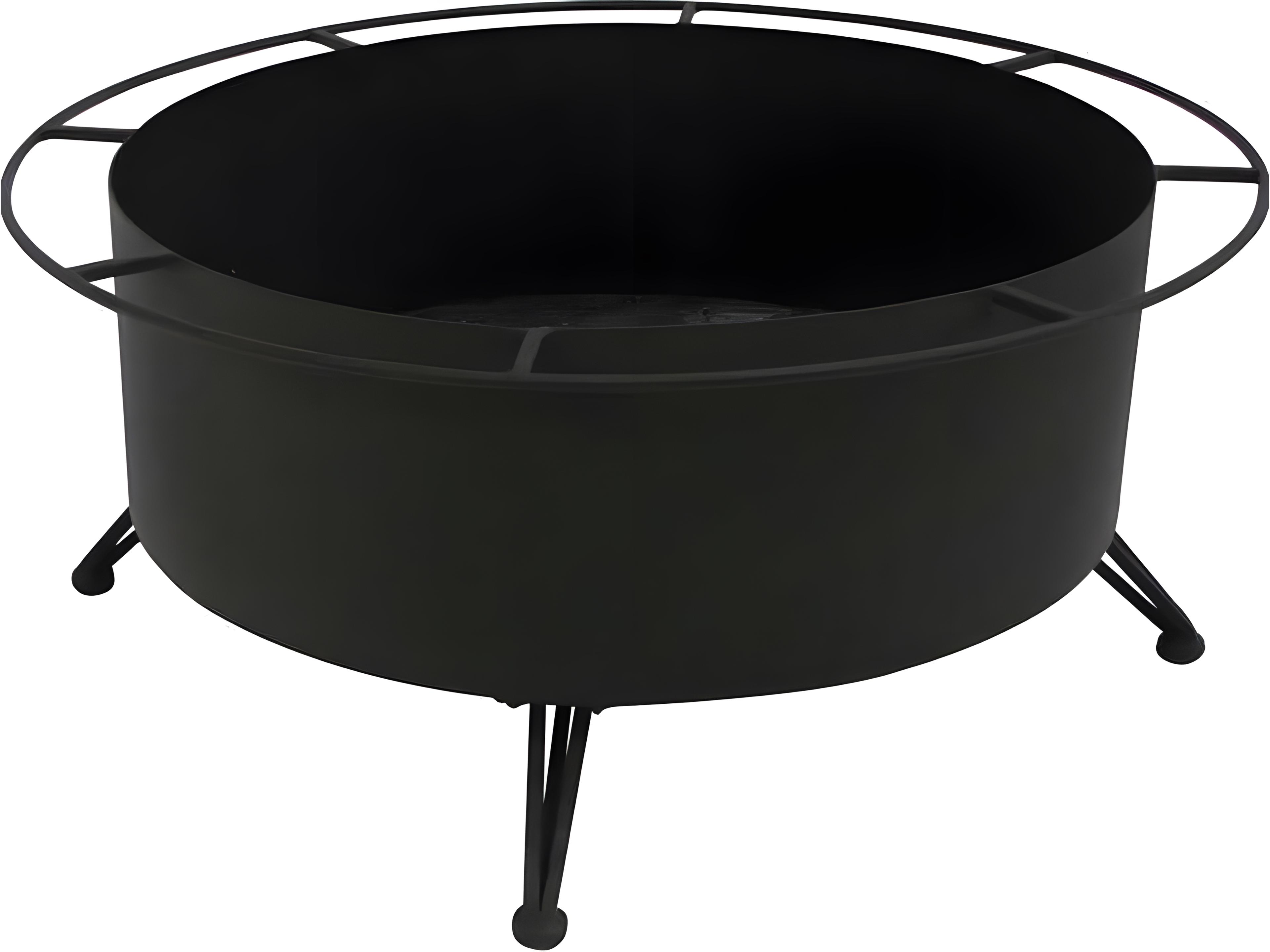 Wrought Iron Round Small Wood Burning Fire Pit