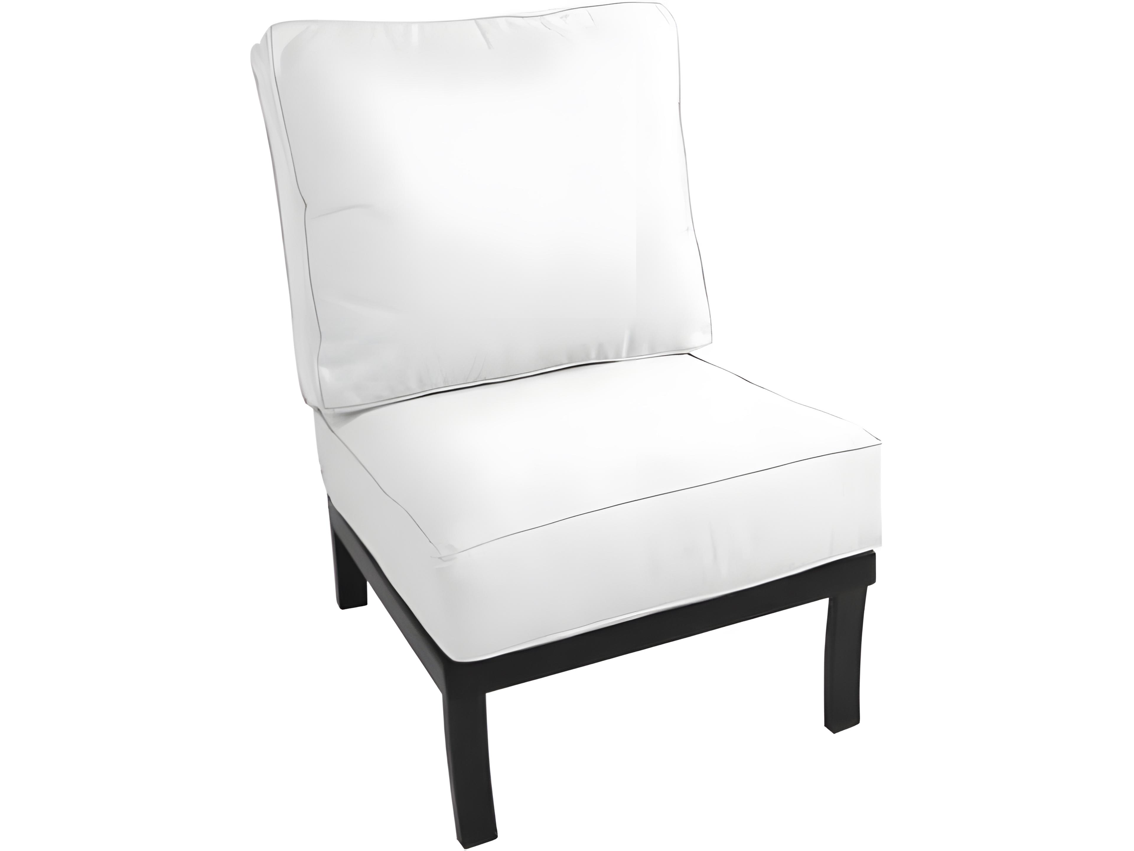 Maddux Wrought Iron Modular Outdoor Lounge Chair