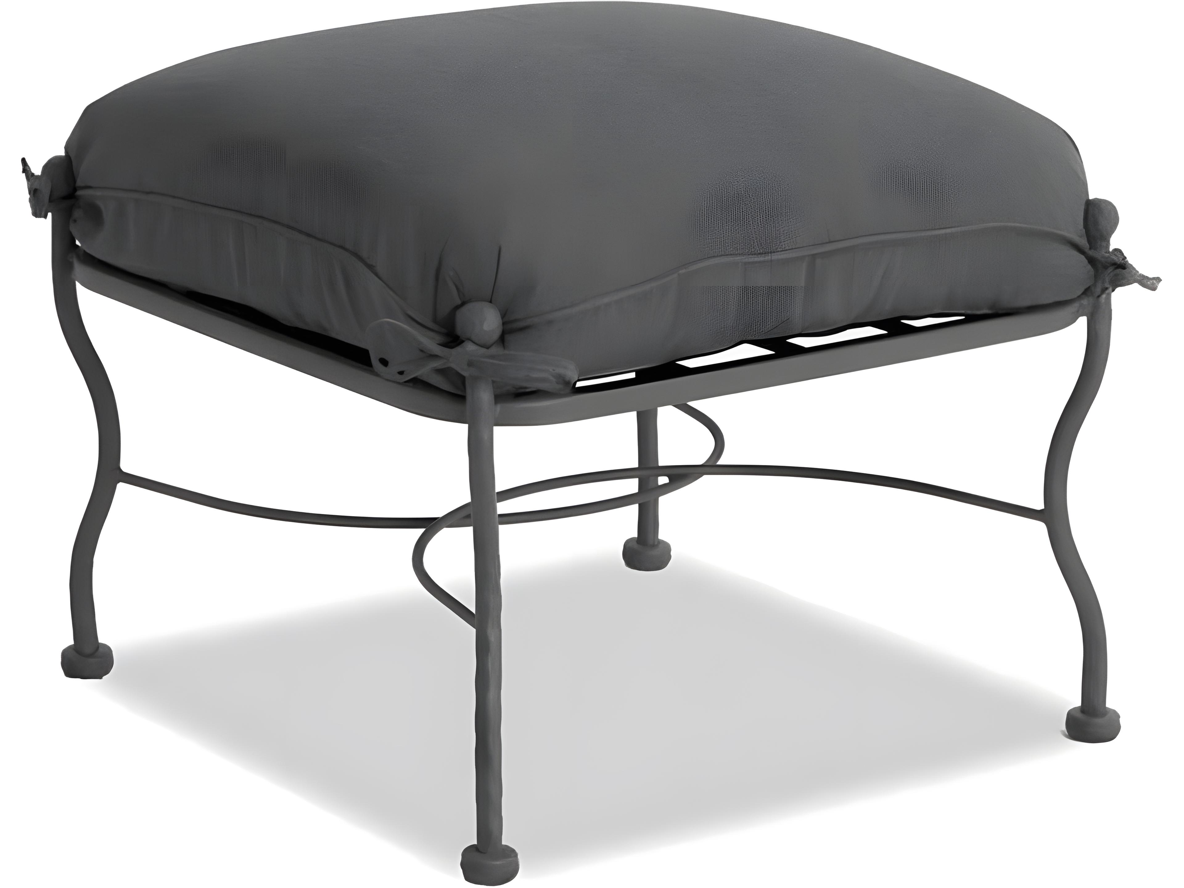 Milano Wrought Iron Cushion Ottoman Replacement Cushions