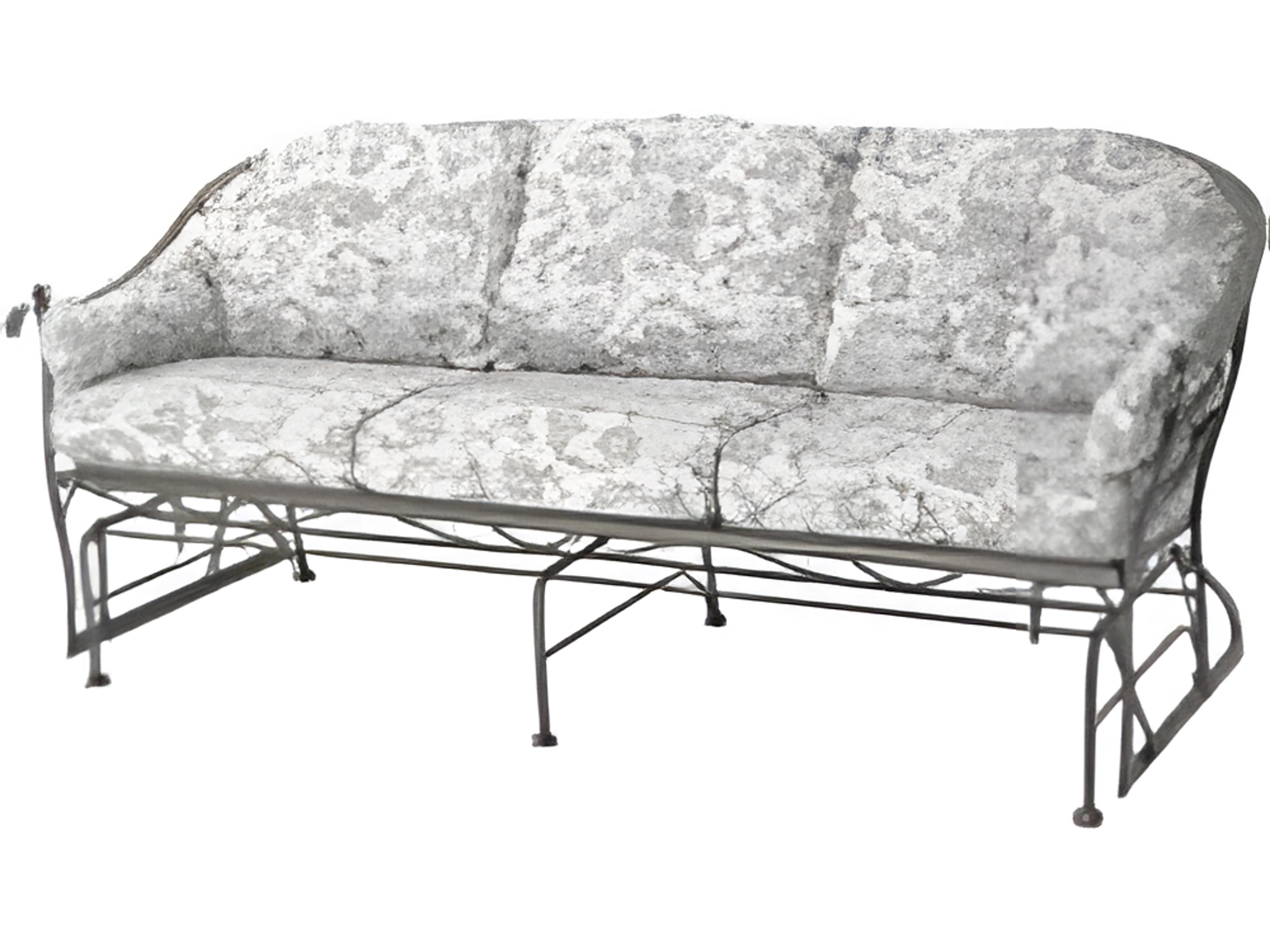 Milano Wrought Iron Cushion Arm Glider Sofa Replacement Cushions