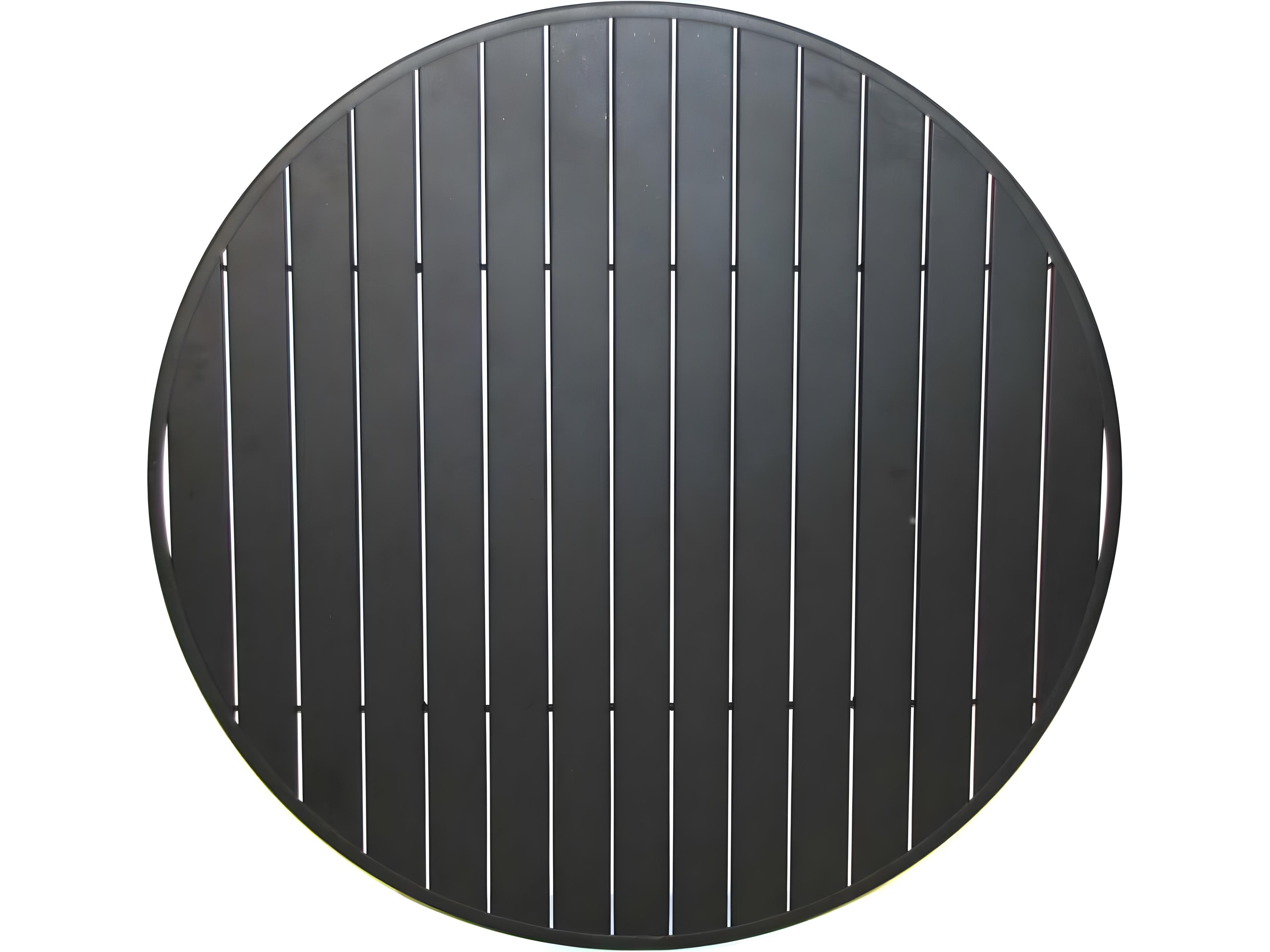 Slat Wrought Iron Round Slat Top