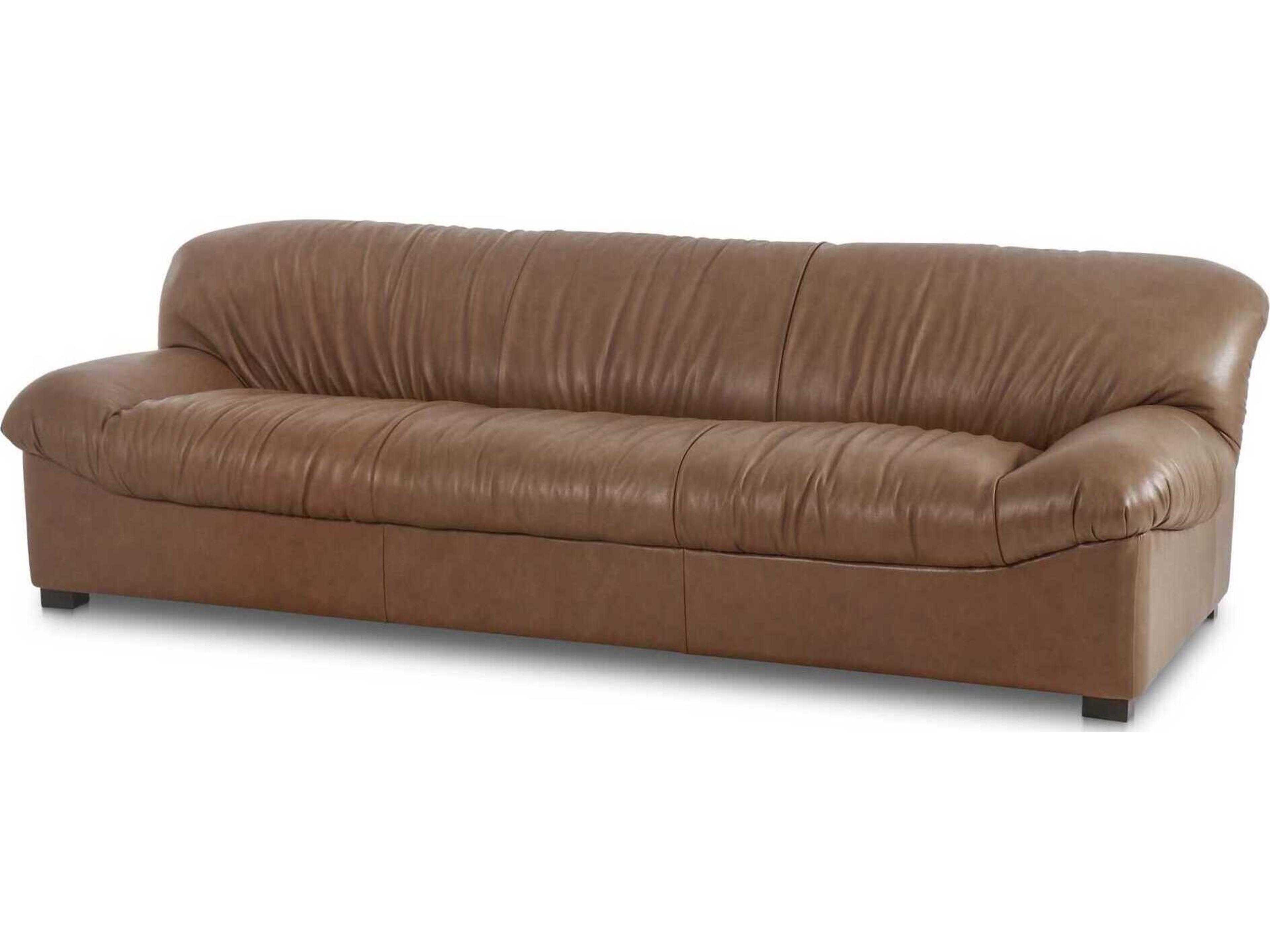 Moe's Home Halston Brown Leather Sofa