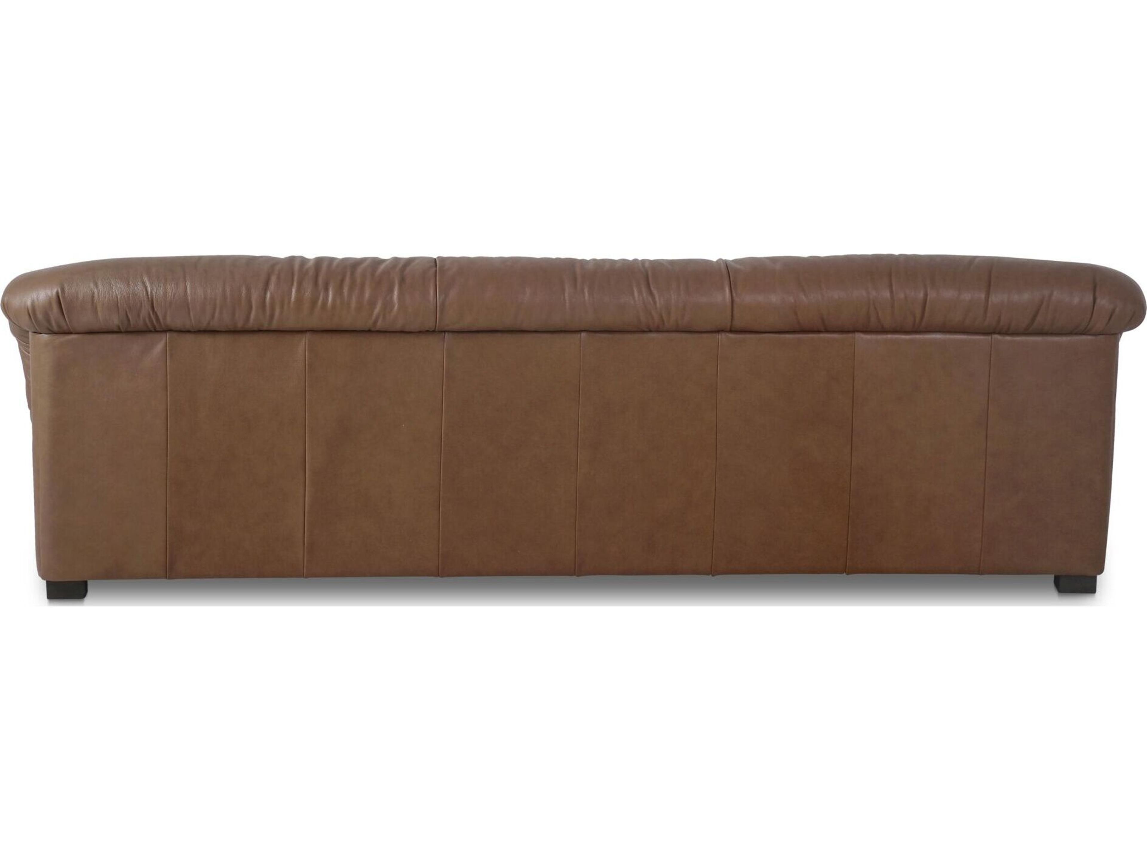 Moe's Home Halston Brown Leather Sofa