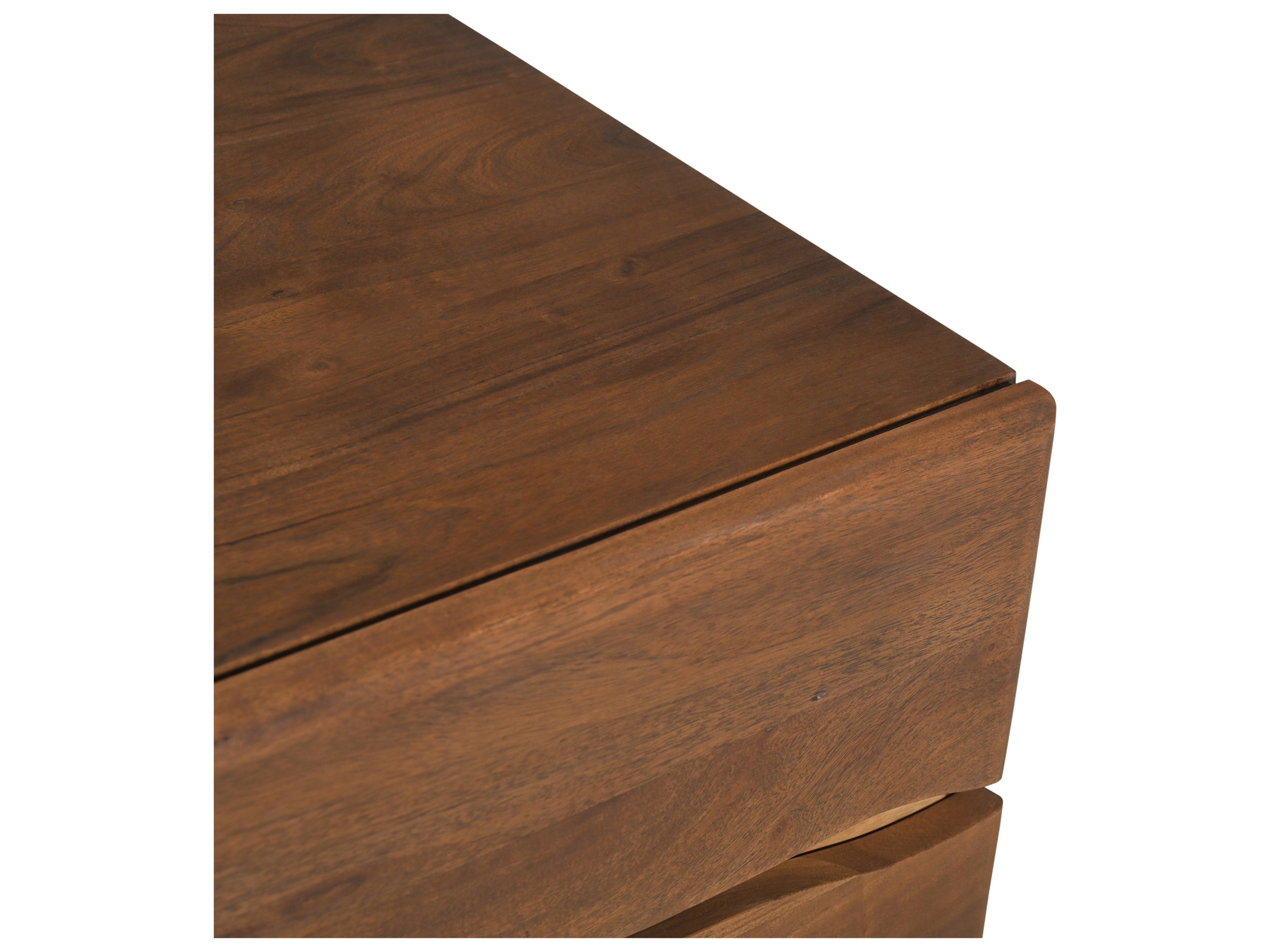 Moe's Home Watson 2-Drawers Acacia Wood Nightstand
