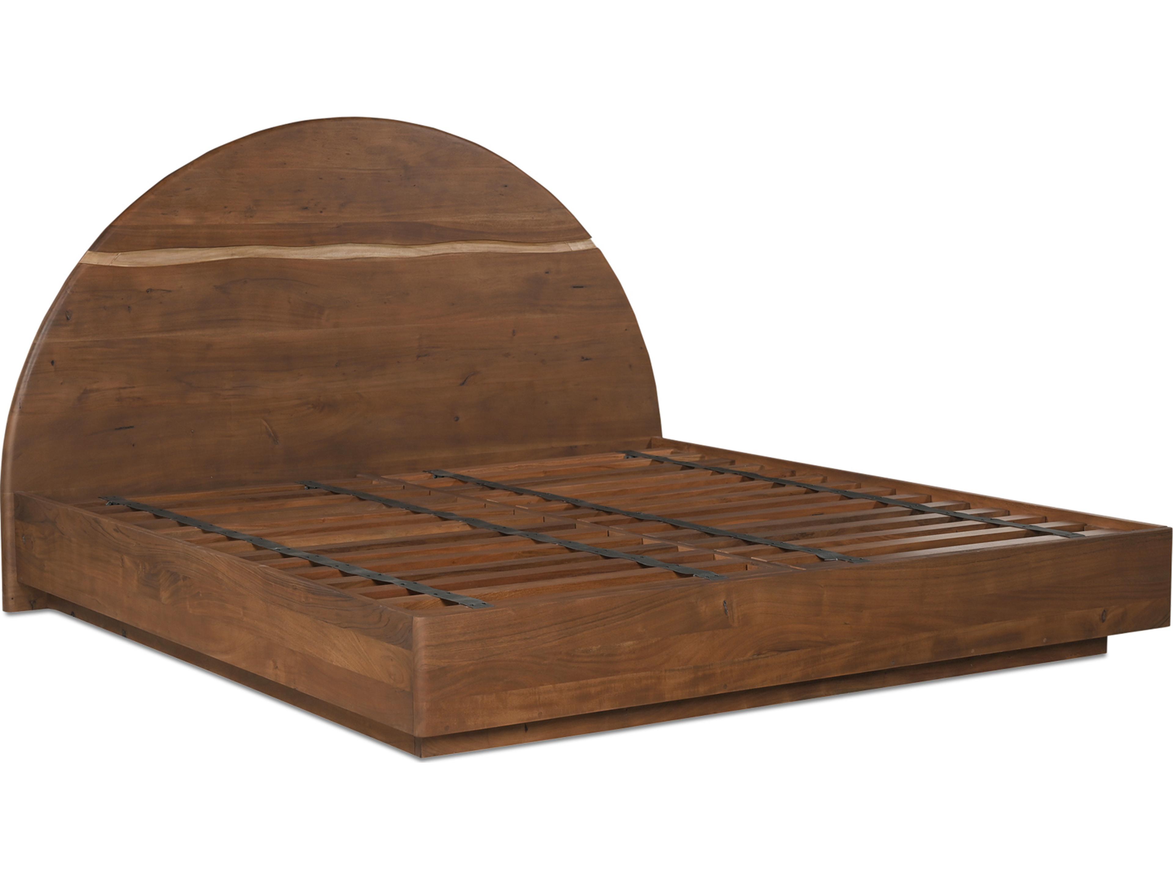 Moe's Home Watson Brown Acacia Wood Queen Platform Bed