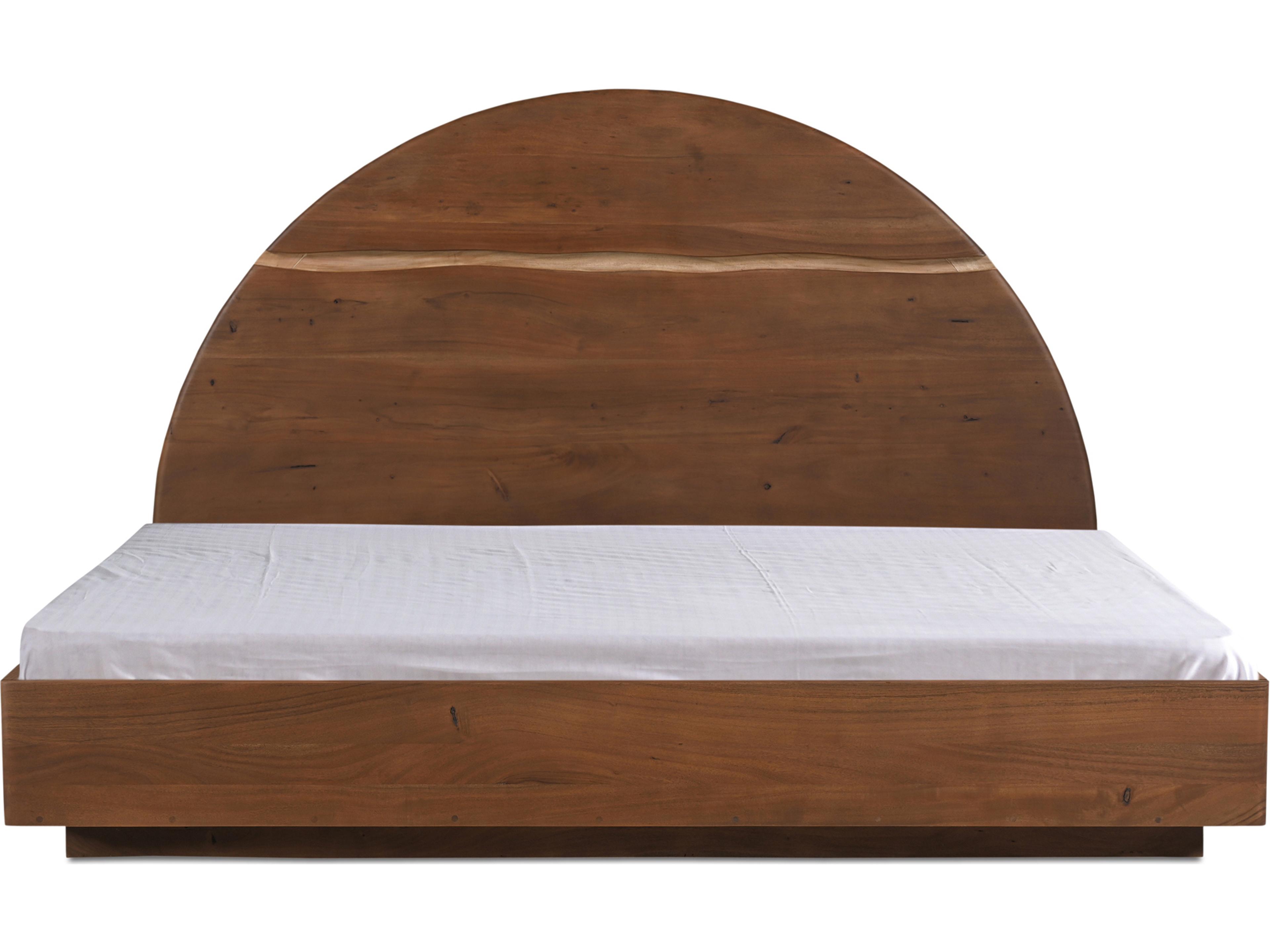 Moe's Home Watson Brown Acacia Wood King Platform Bed