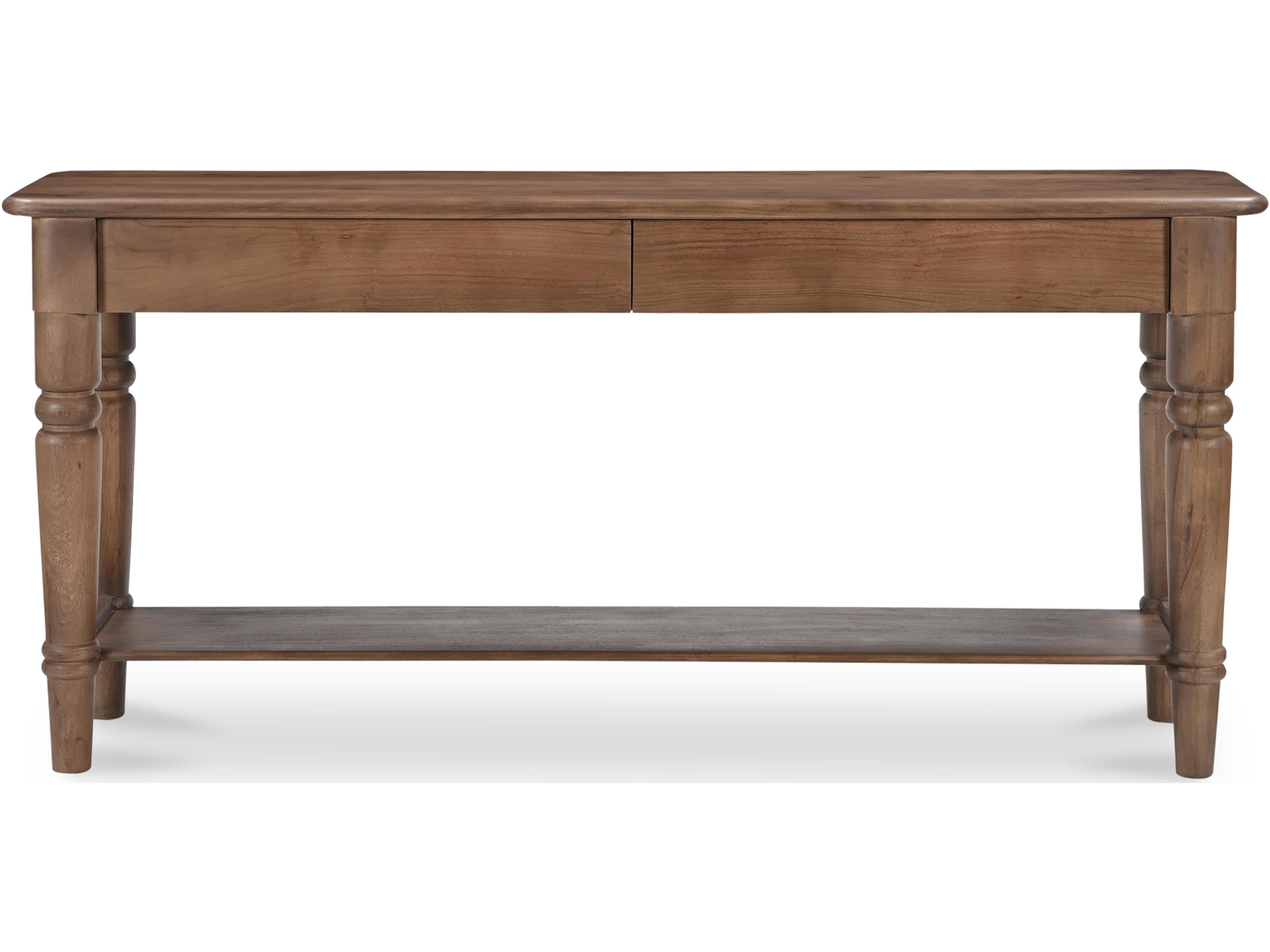 Russet Rectangular Wood Console Table