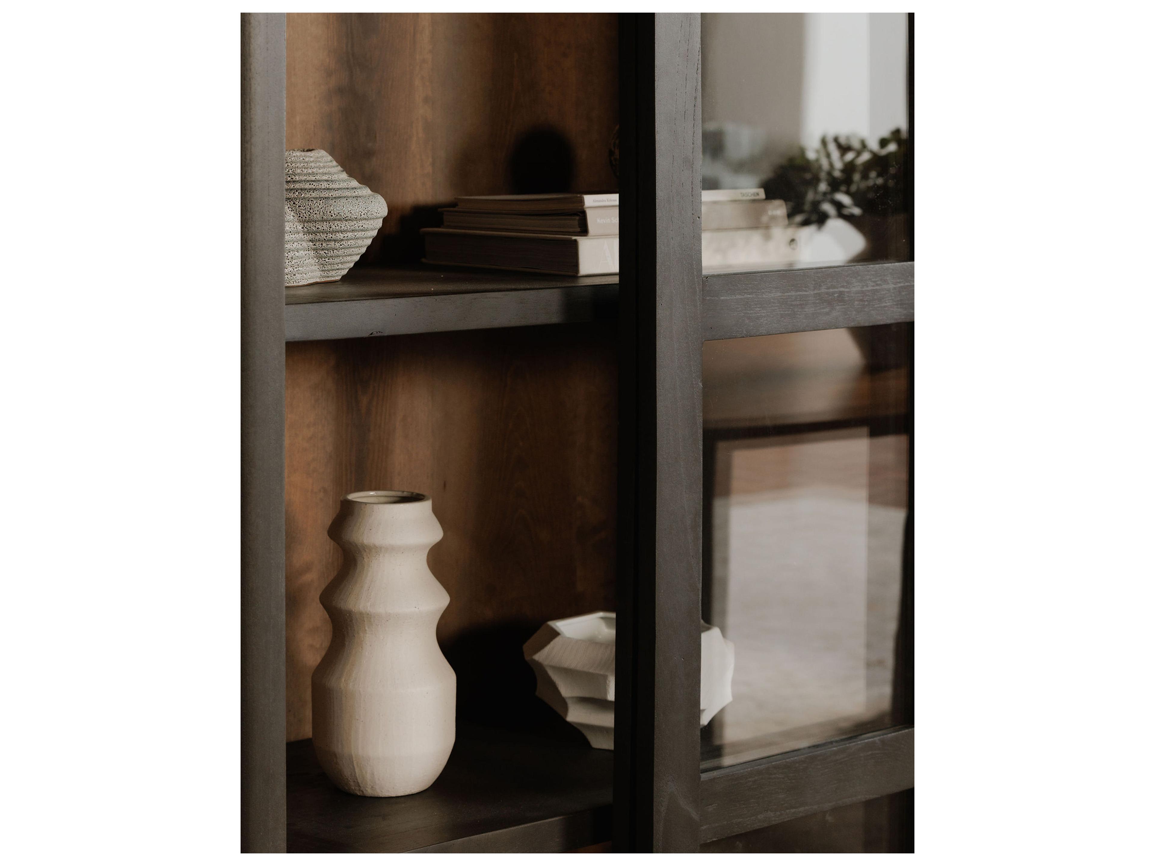 Moe's Home Mona Pine Wood Display Cabinet
