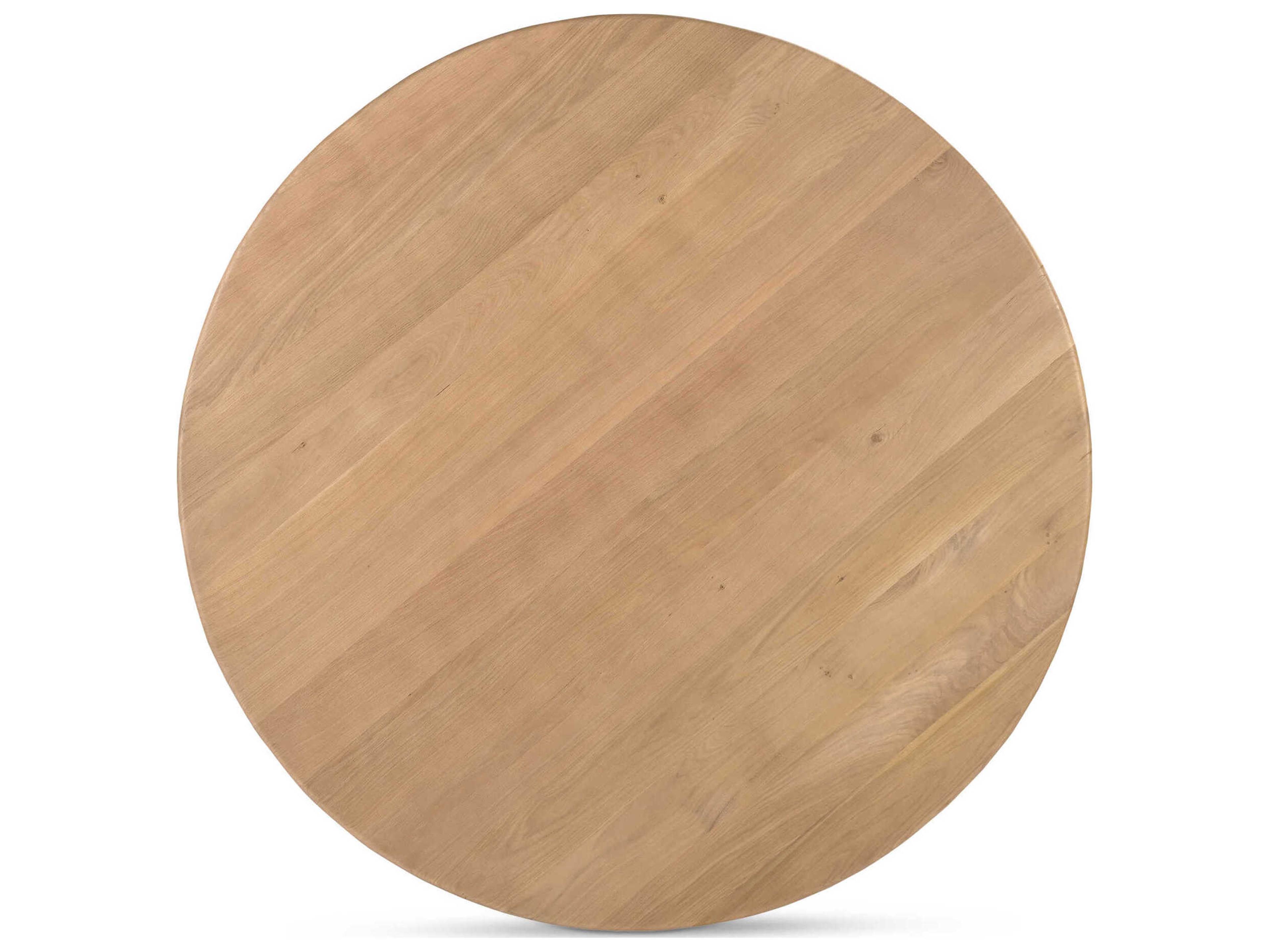 Moe's Home Treccia Round Wood Natural Dining Table