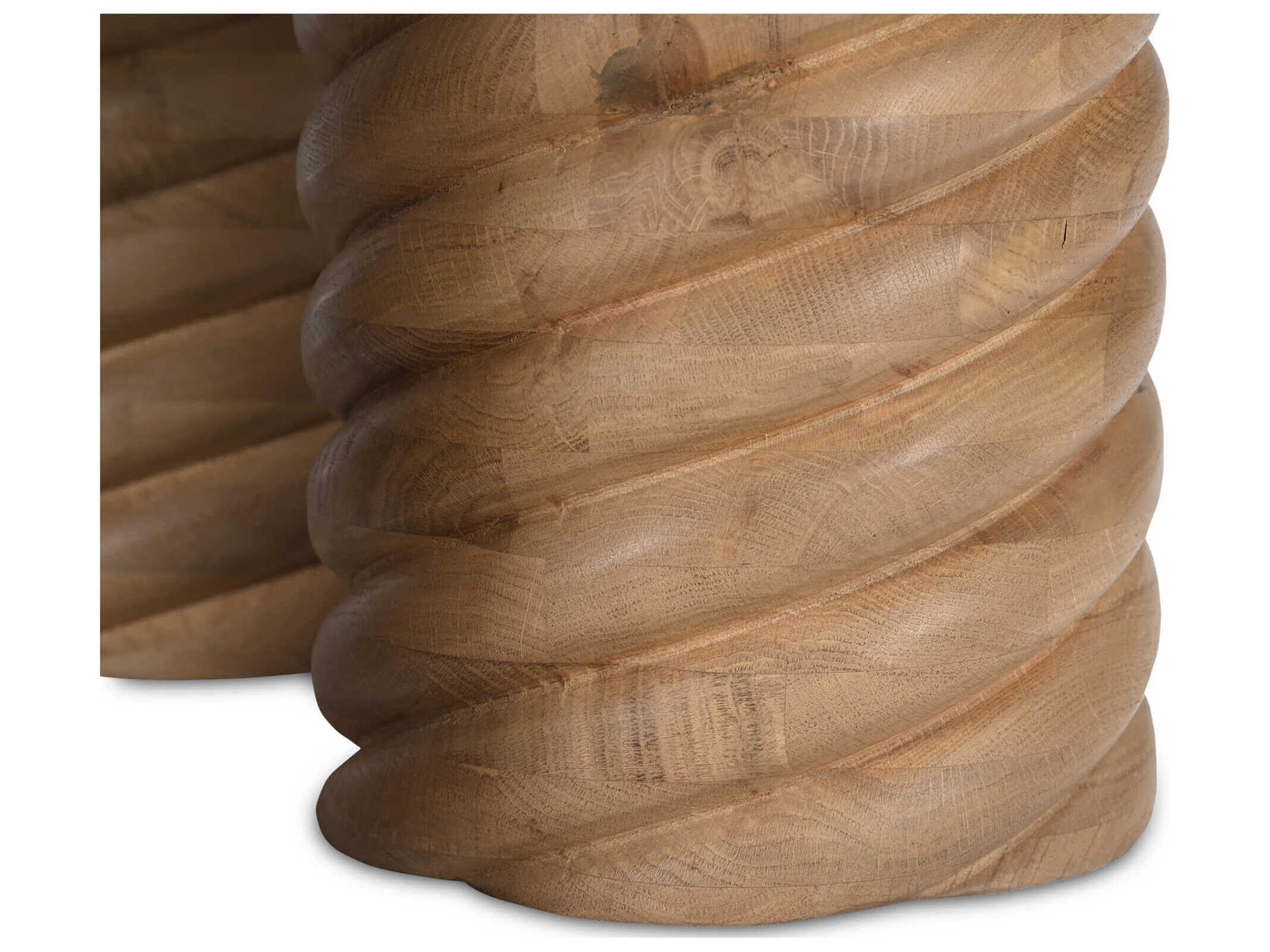 Moe's Home Treccia Round Wood Natural Coffee Table