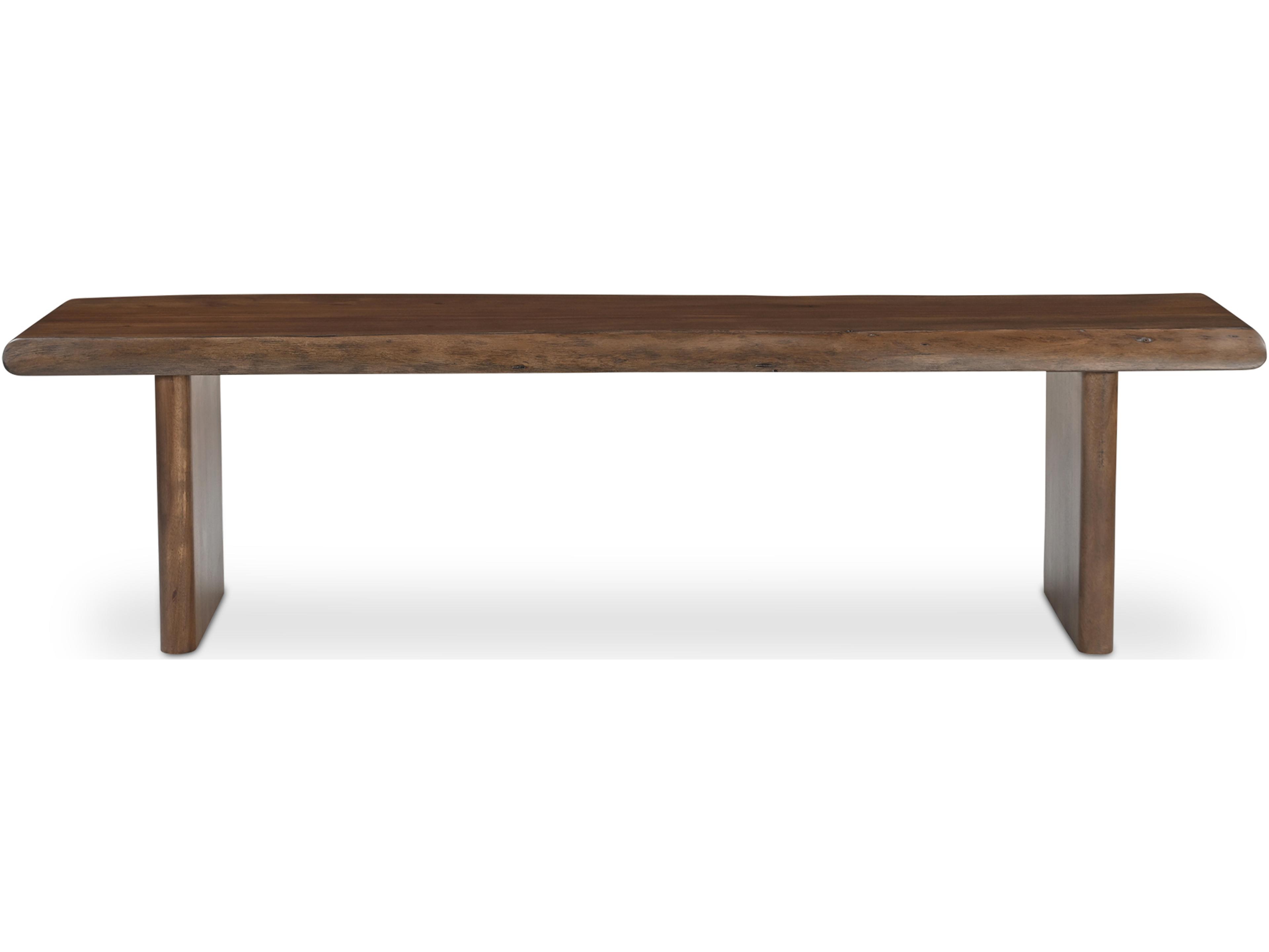 Lila Brown Accent Bench