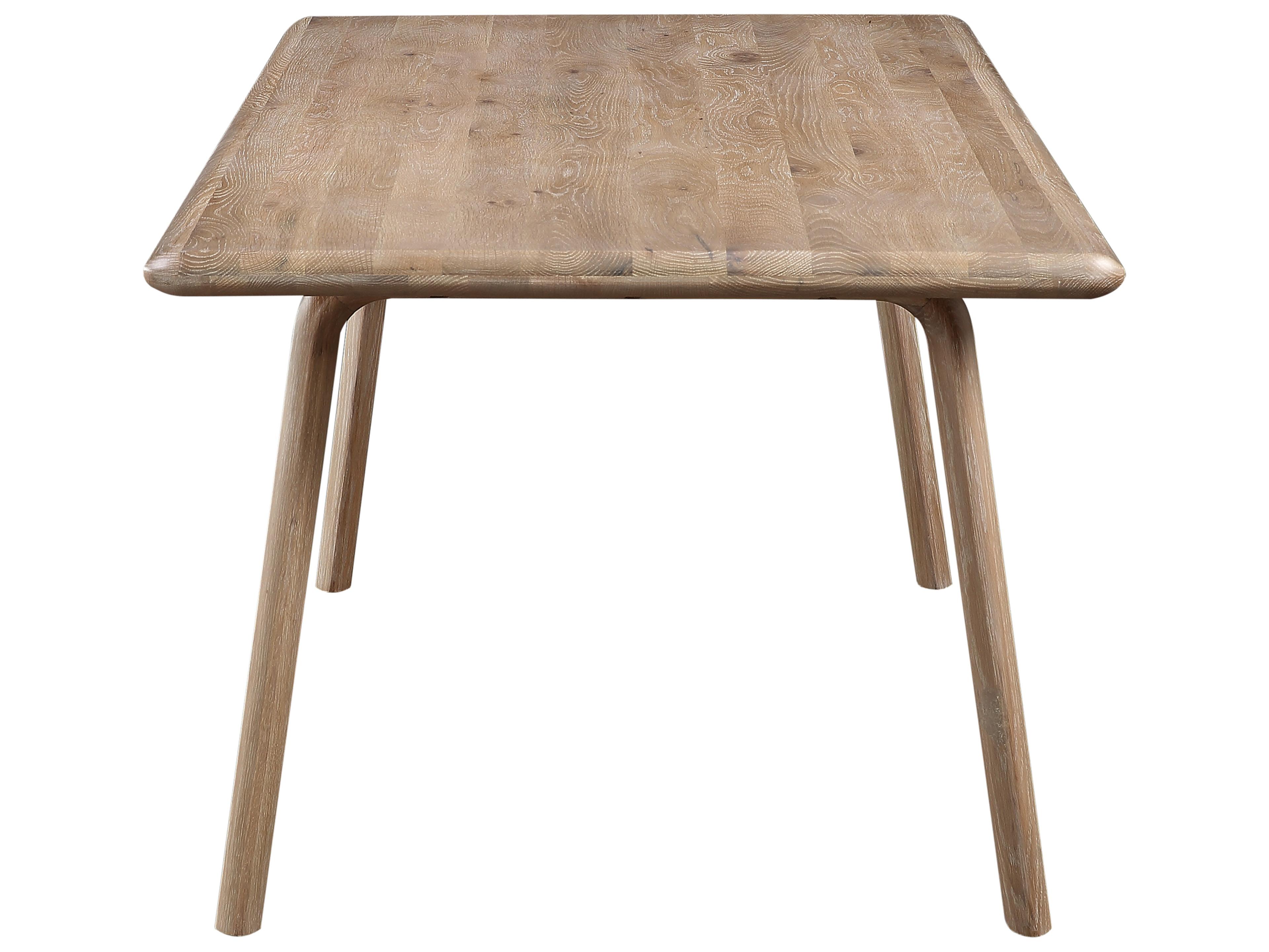 Moe's Home Rectangular Wood Natural White Oak Dining Table