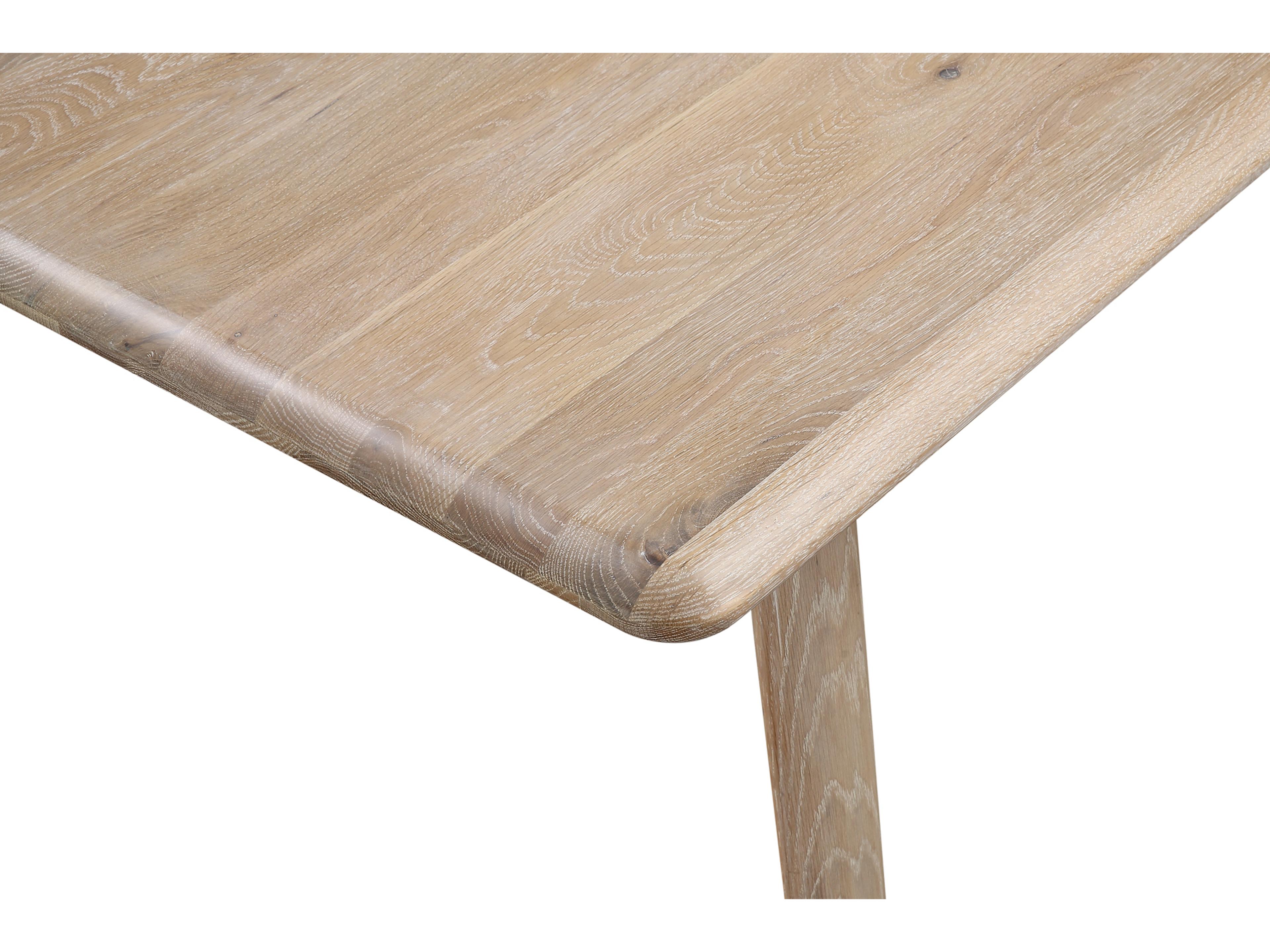 Moe's Home Rectangular Wood Natural White Oak Dining Table