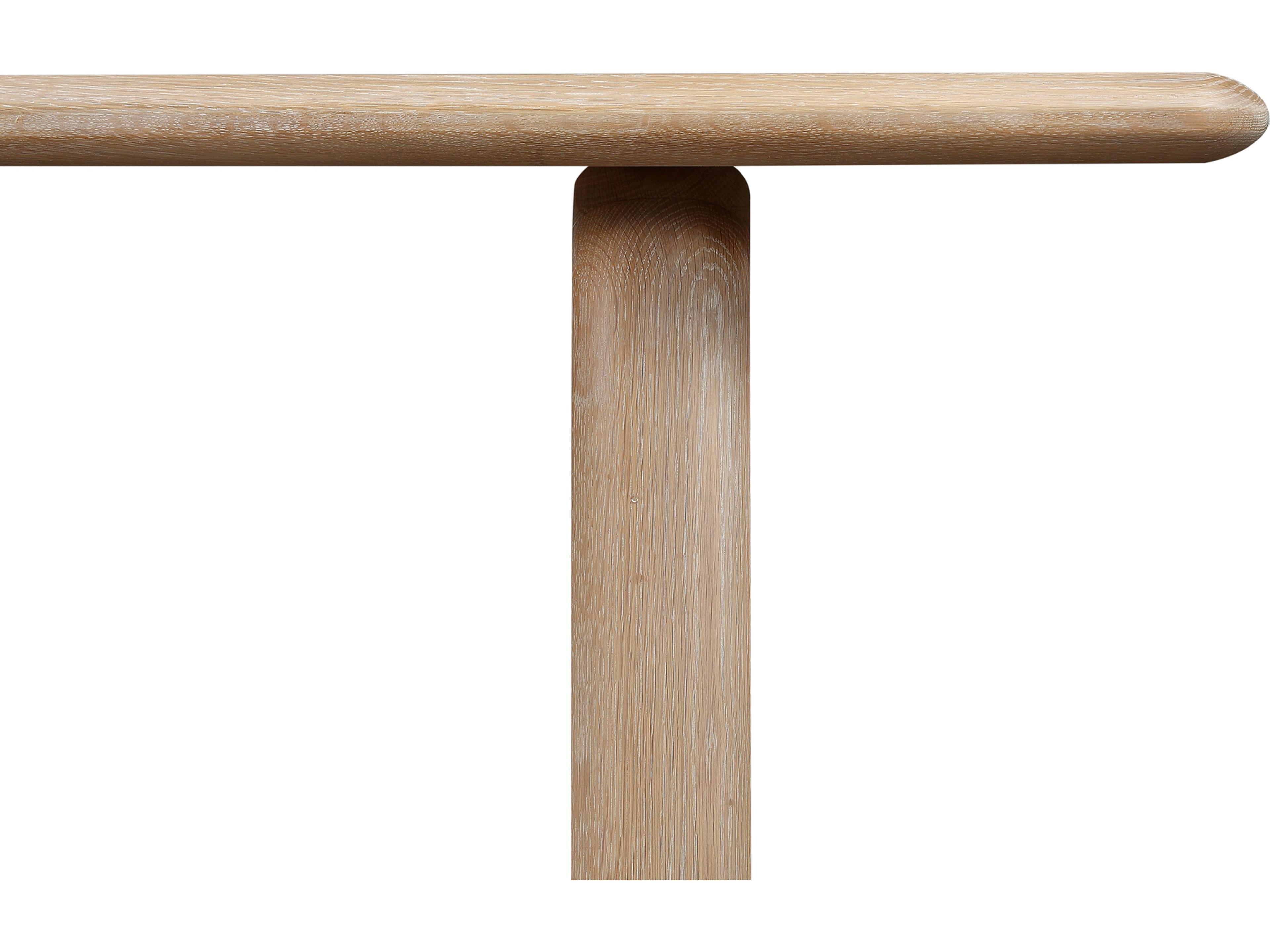 Moe's Home Rectangular Wood Natural White Oak Dining Table