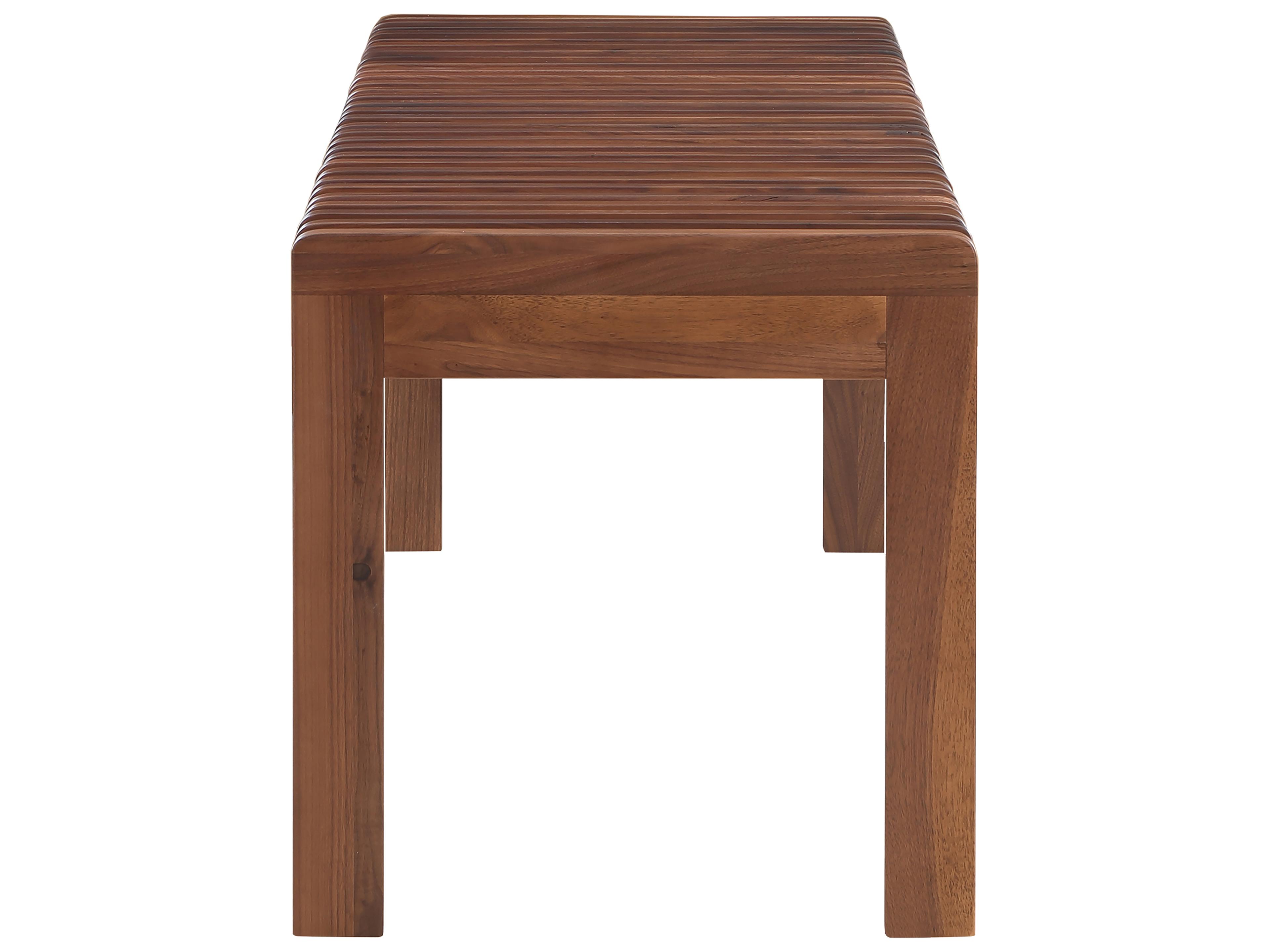 Moe's Home Rohe Natural Walnut Brown Accent Bench