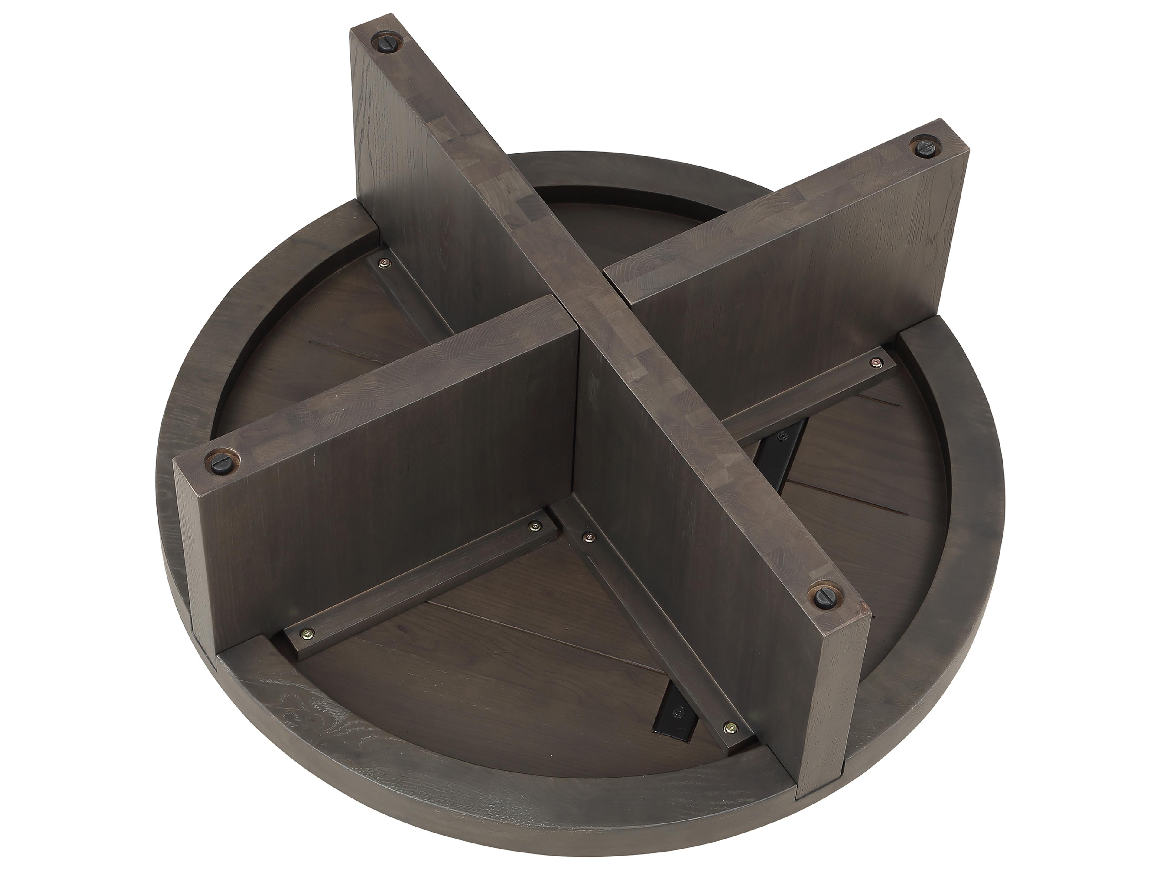 Moe's Home Folke Round Wood Brown Coffee Table