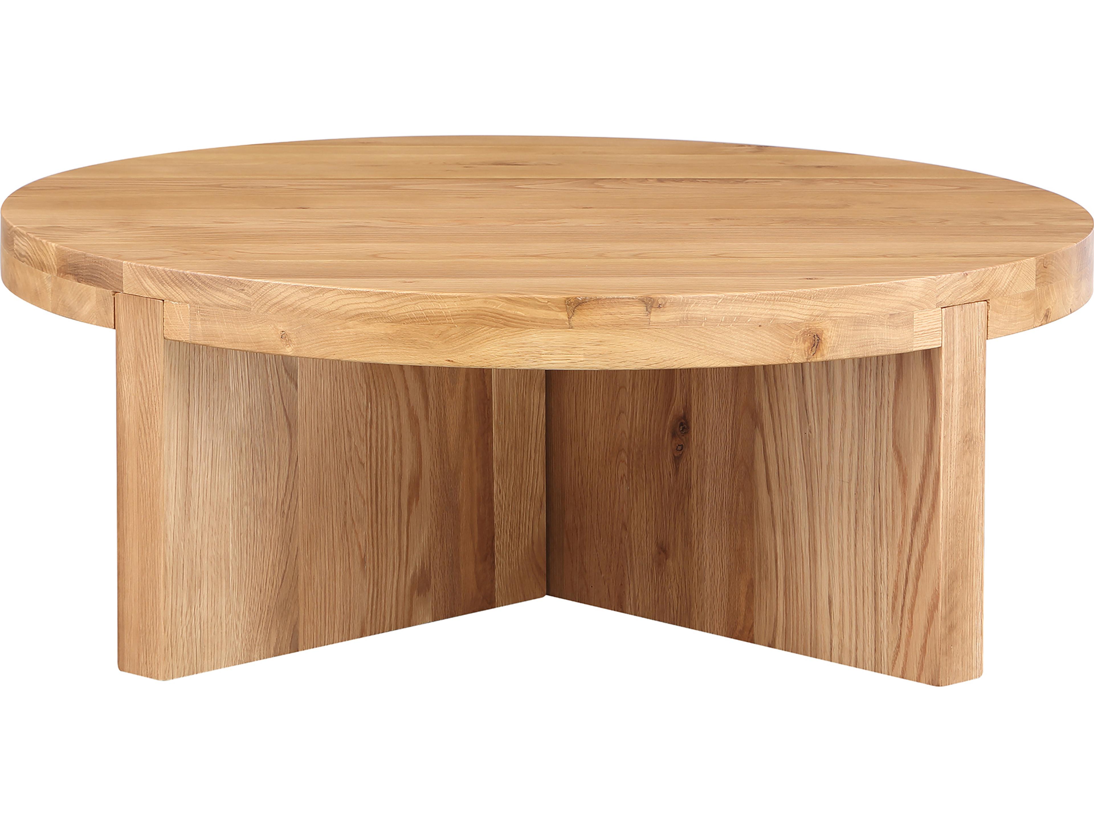 Moe's Home Folke Round Wood Natural Coffee Table