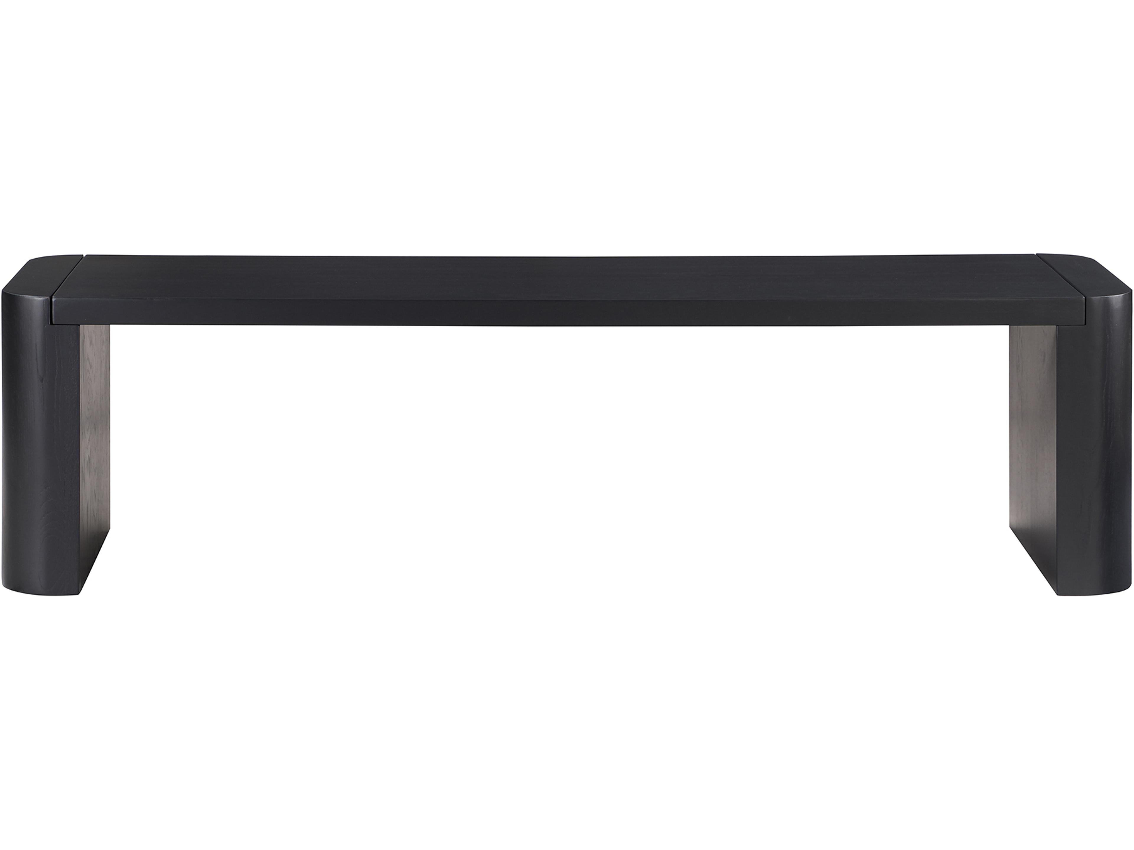 Post Black Accent Bench