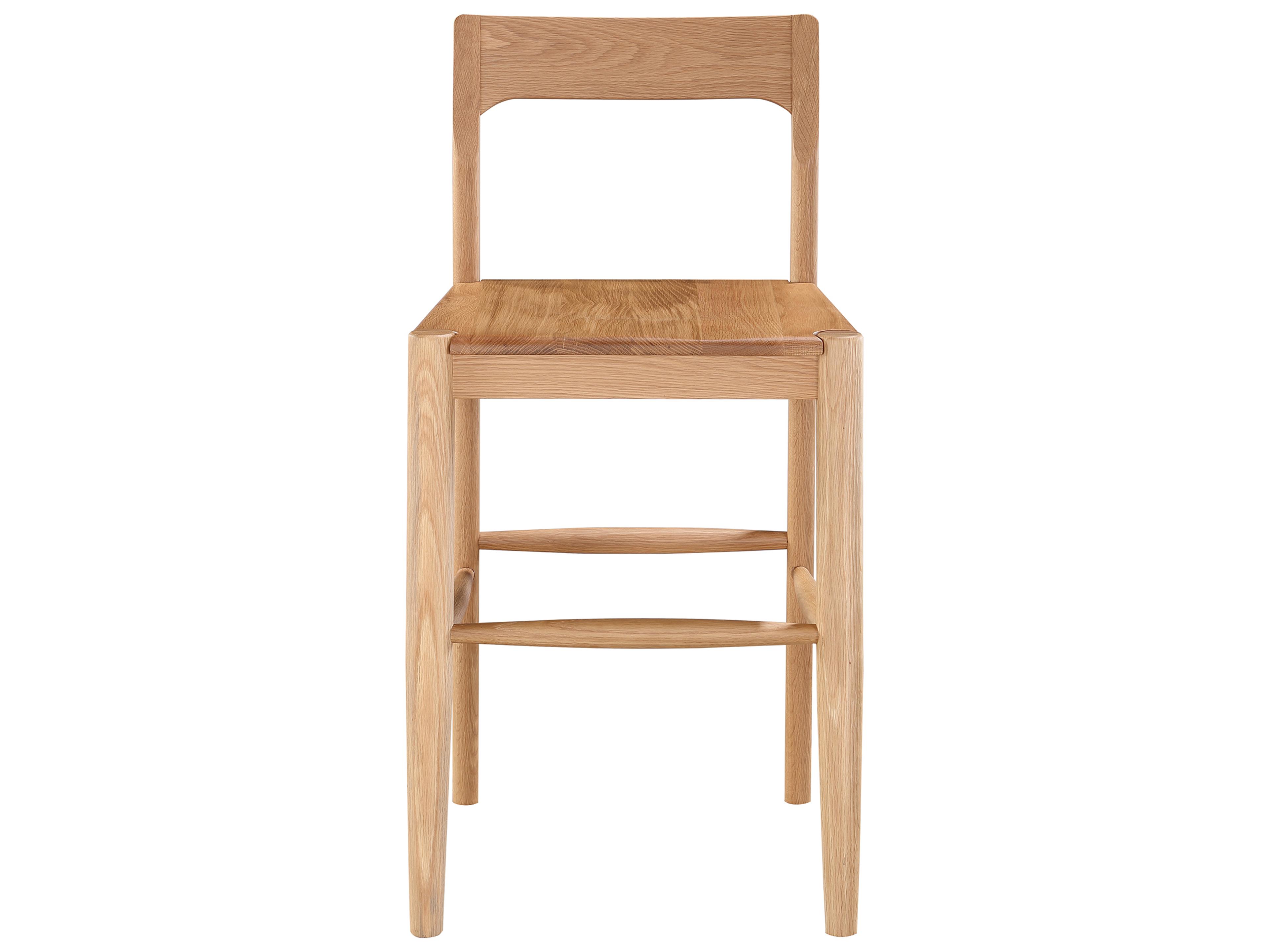 Moe's Home Owing Oak Wood Counter Stool