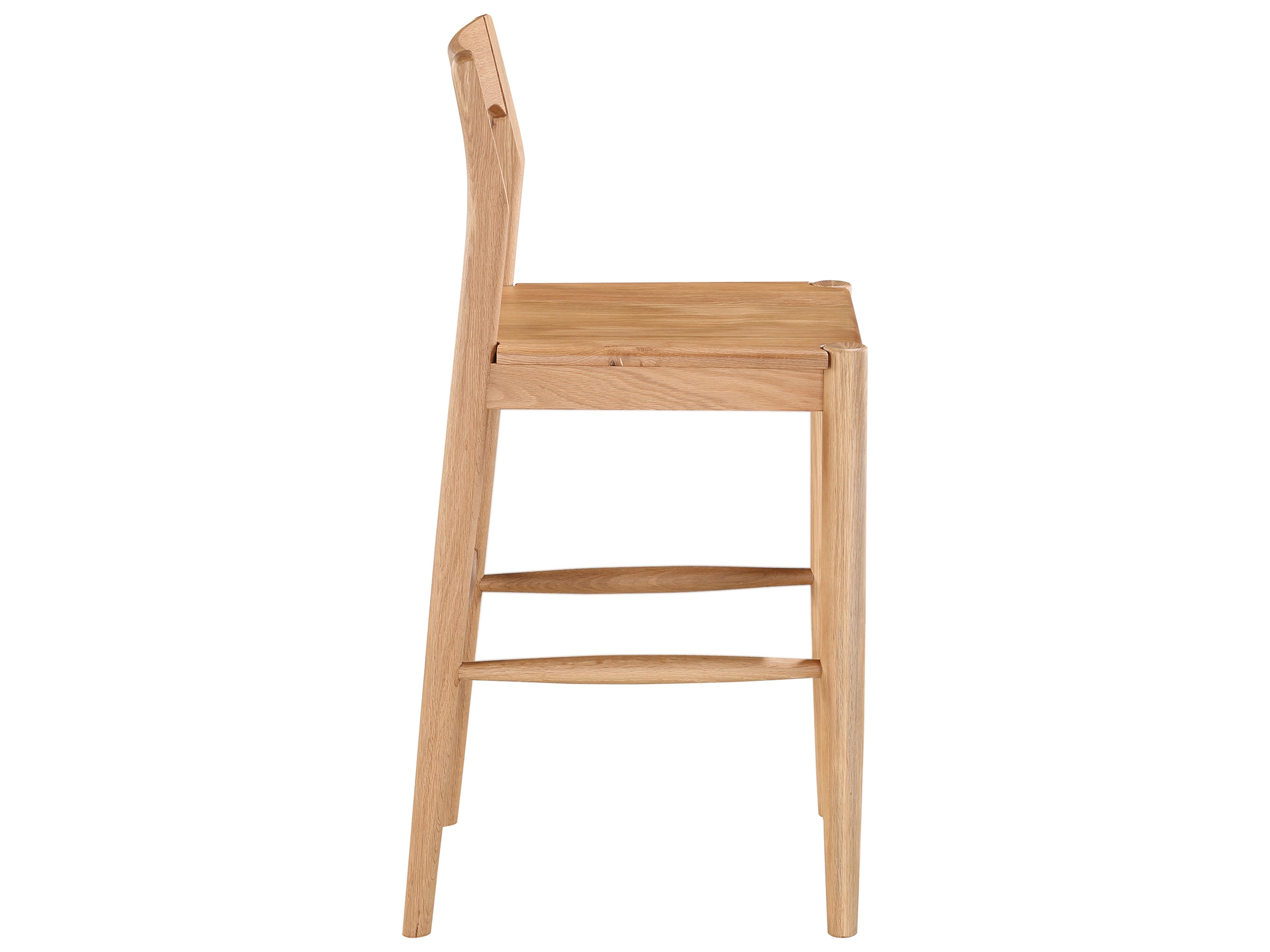 Moe's Home Owing Oak Wood Counter Stool
